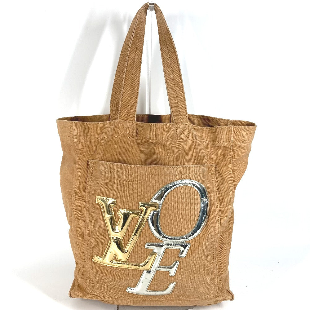LOUIS VUITTON Tote Bag M95466 Canvas leather Brown That's Love LOVE Tote MM Women