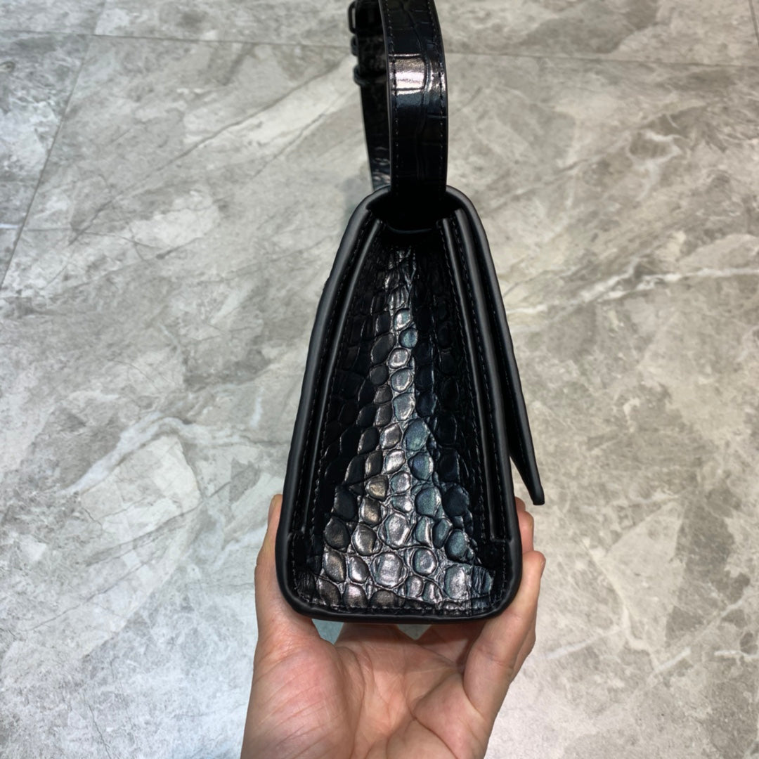 Top Quality Hourglass Handbag In Black, For Women,  Bags 9.8in/25cm