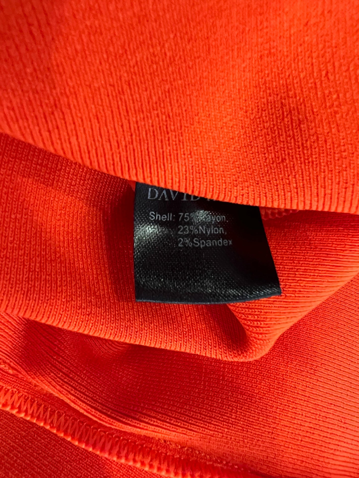David Koma Orange and White Mini Polo Dress Size M (UK 10) RRP £590