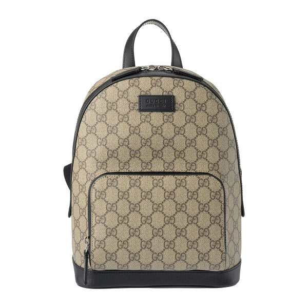 Gucci Front Pocket Backpack Gg Coated Canvas Beige Canvas Backpack Bag ( )