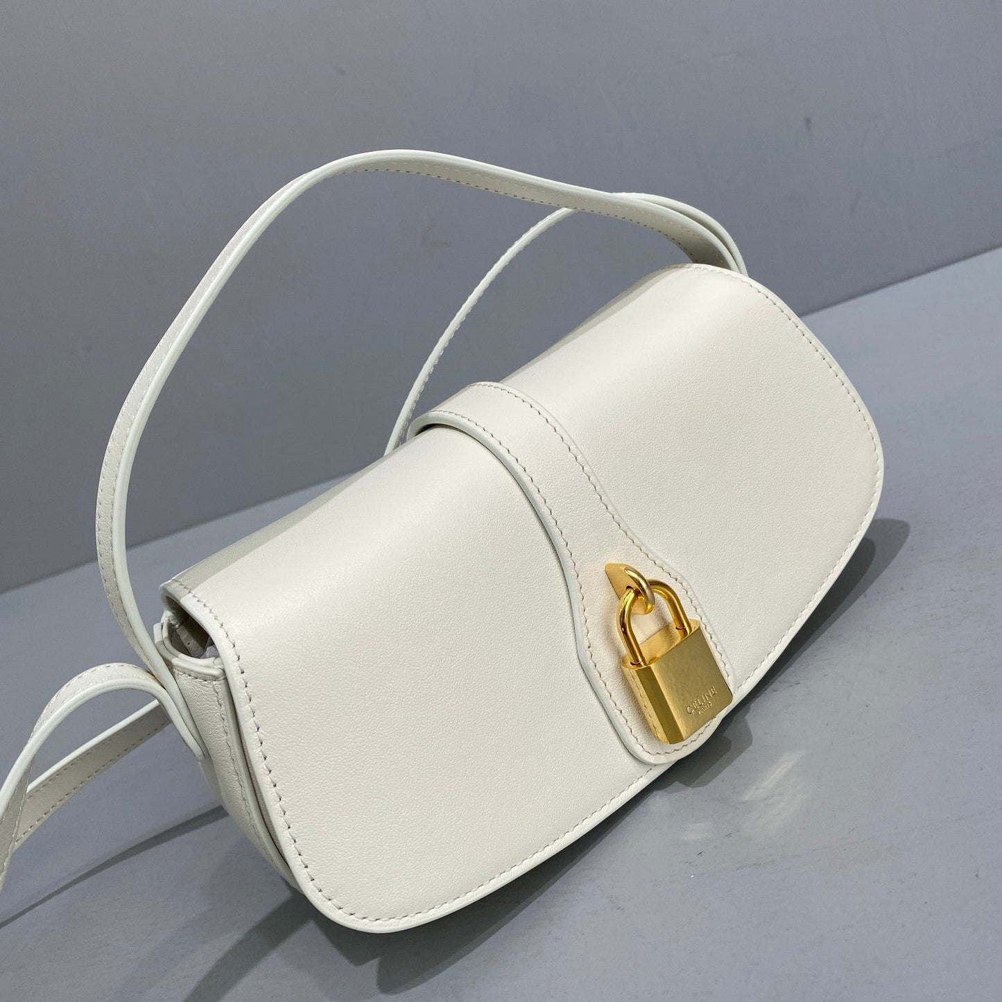 Top Quality Clutch On Strap White For Women 7in/18cm 10I593DQ1.01OP
