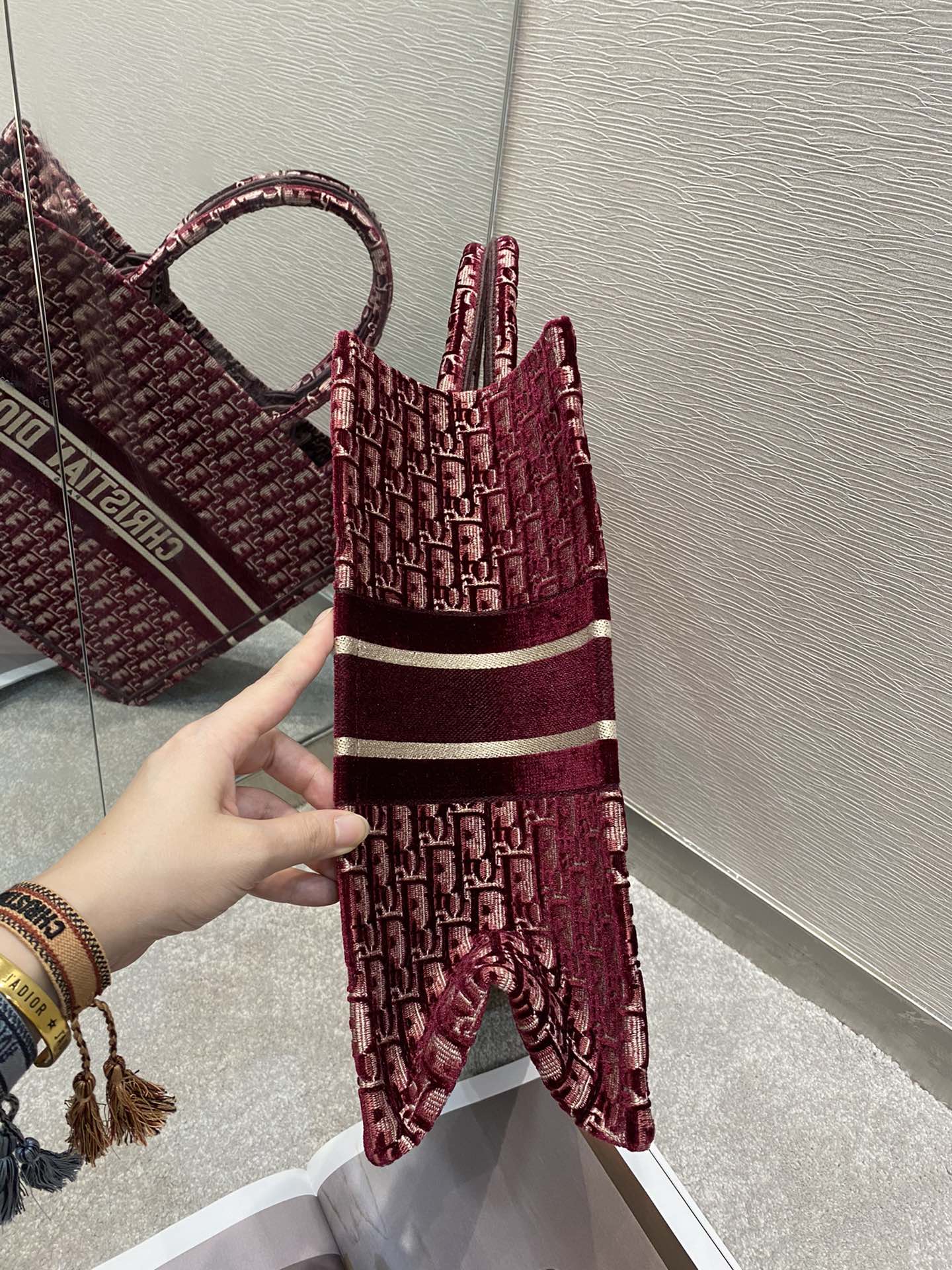 Top Quality Large Book Tote Red For Women 16.5in/42cm CD M1286ZRIW
