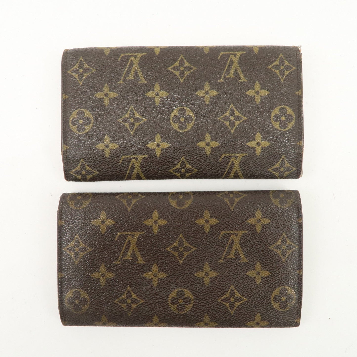 Louis Vuitton Set of 2 Monogram Canvas Long Wallet M61217 M61215  d