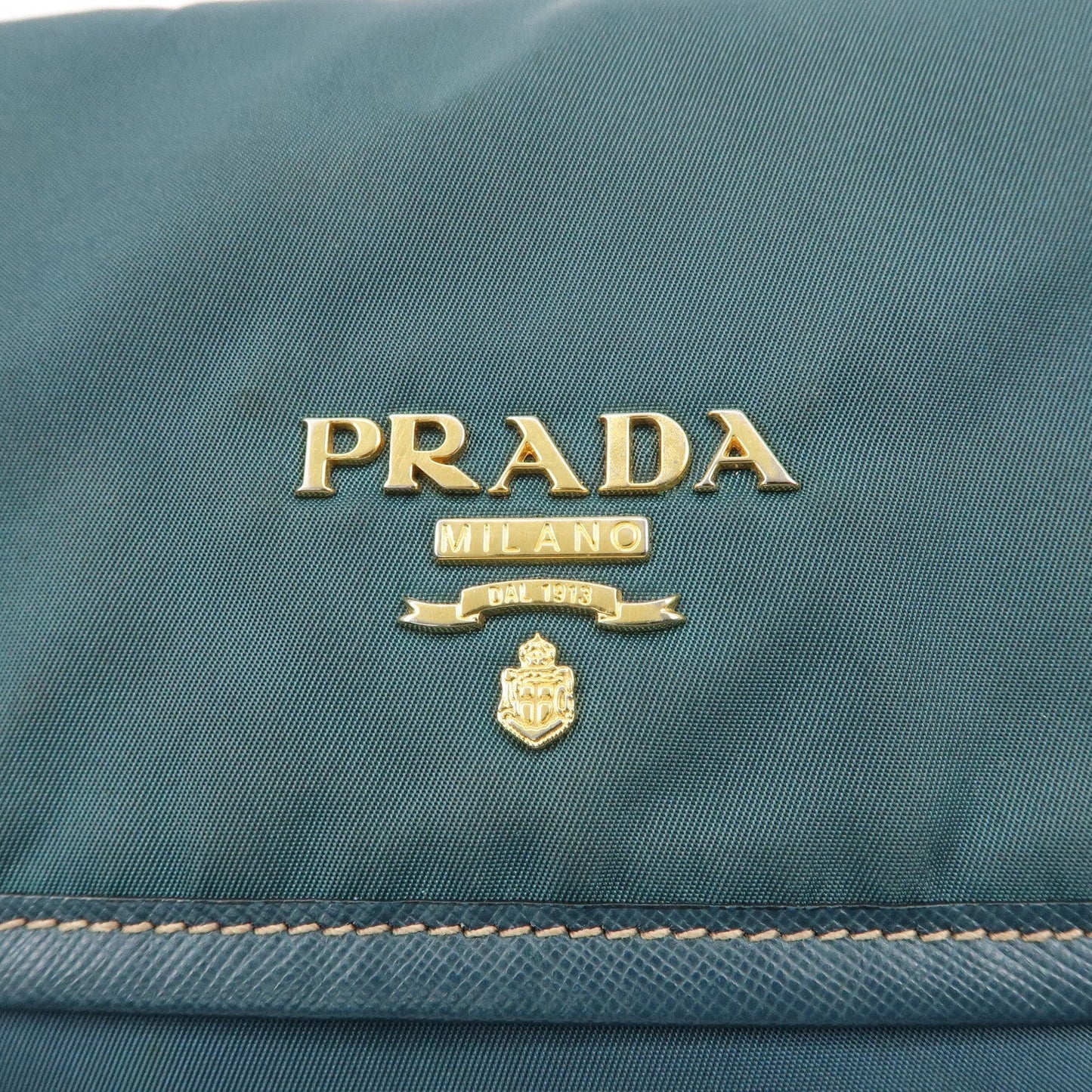 PRADA Nylon Leather Shoulder Bag Crossbody Bag Green BT0772  d