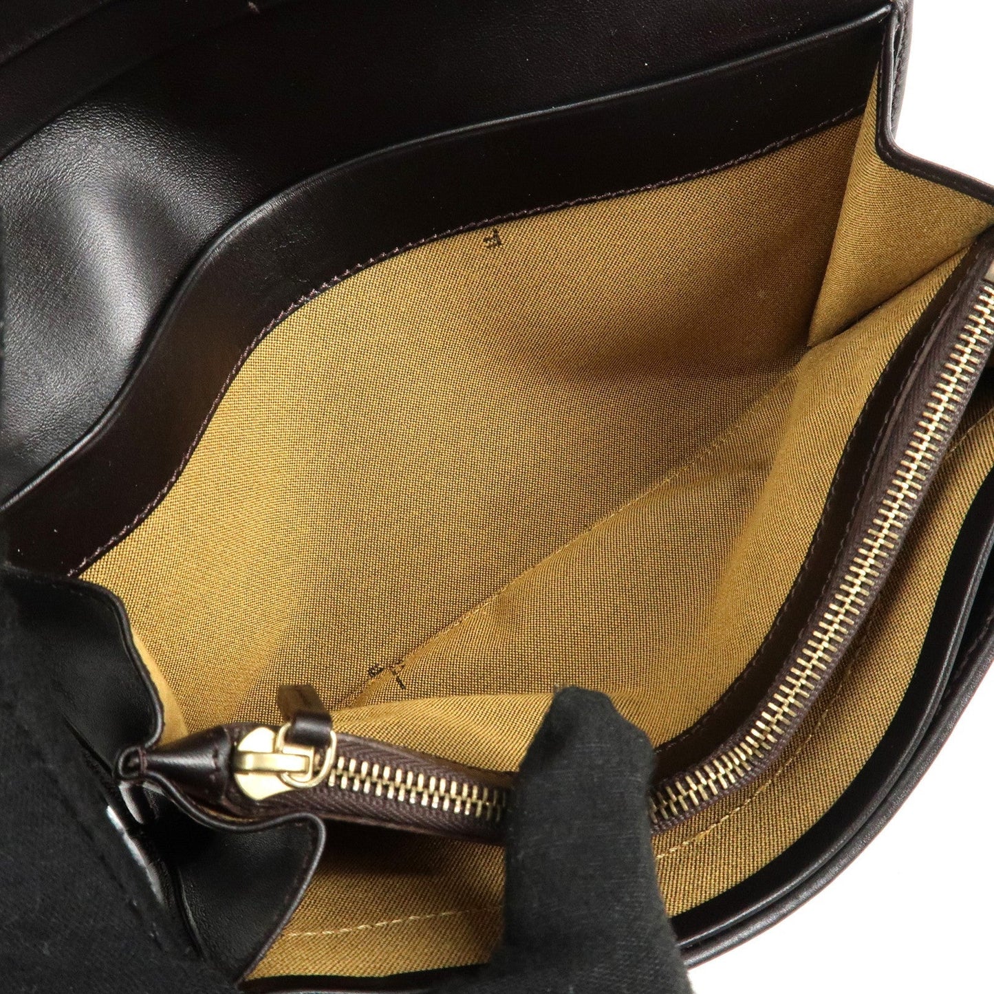 FENDI Zucca Canvas Leather Long Wallet Brown 8M0000  d