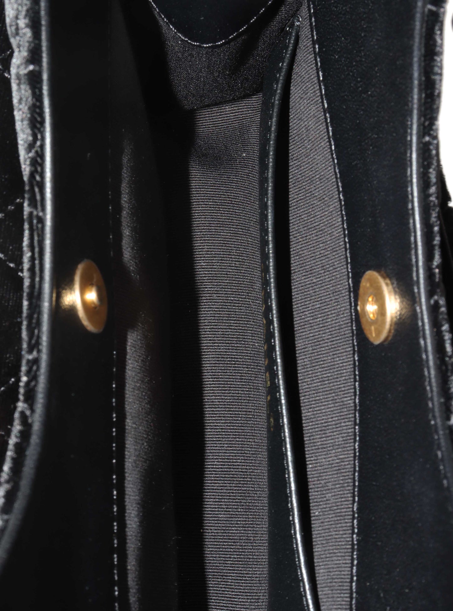 Chanel Black Small Quilted Velvet Wavy CC Hobo Bag.
