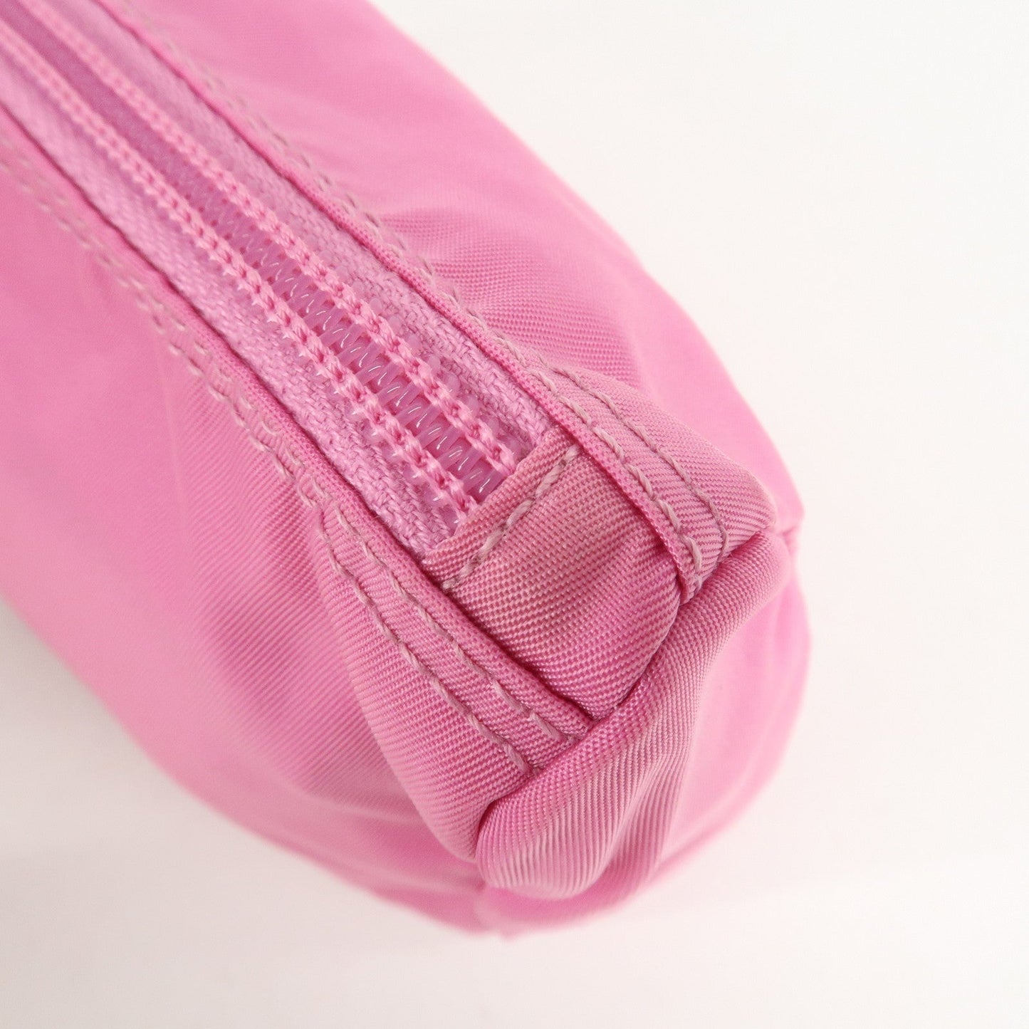 PRADA Nylon Saffiano Leather Pouch Begonia 1N0011  d