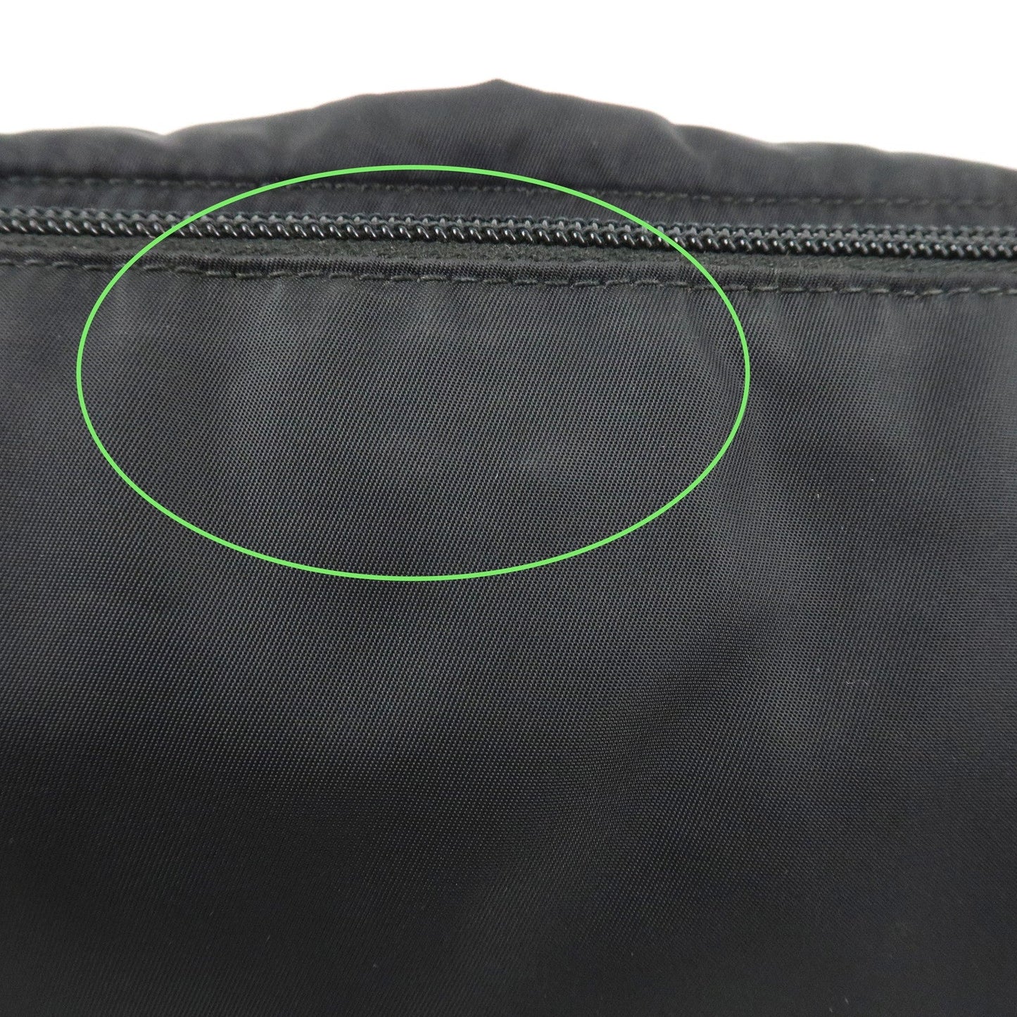 PRADA Logo Nylon Leather Waist Bag Crossbody Bag Black  d