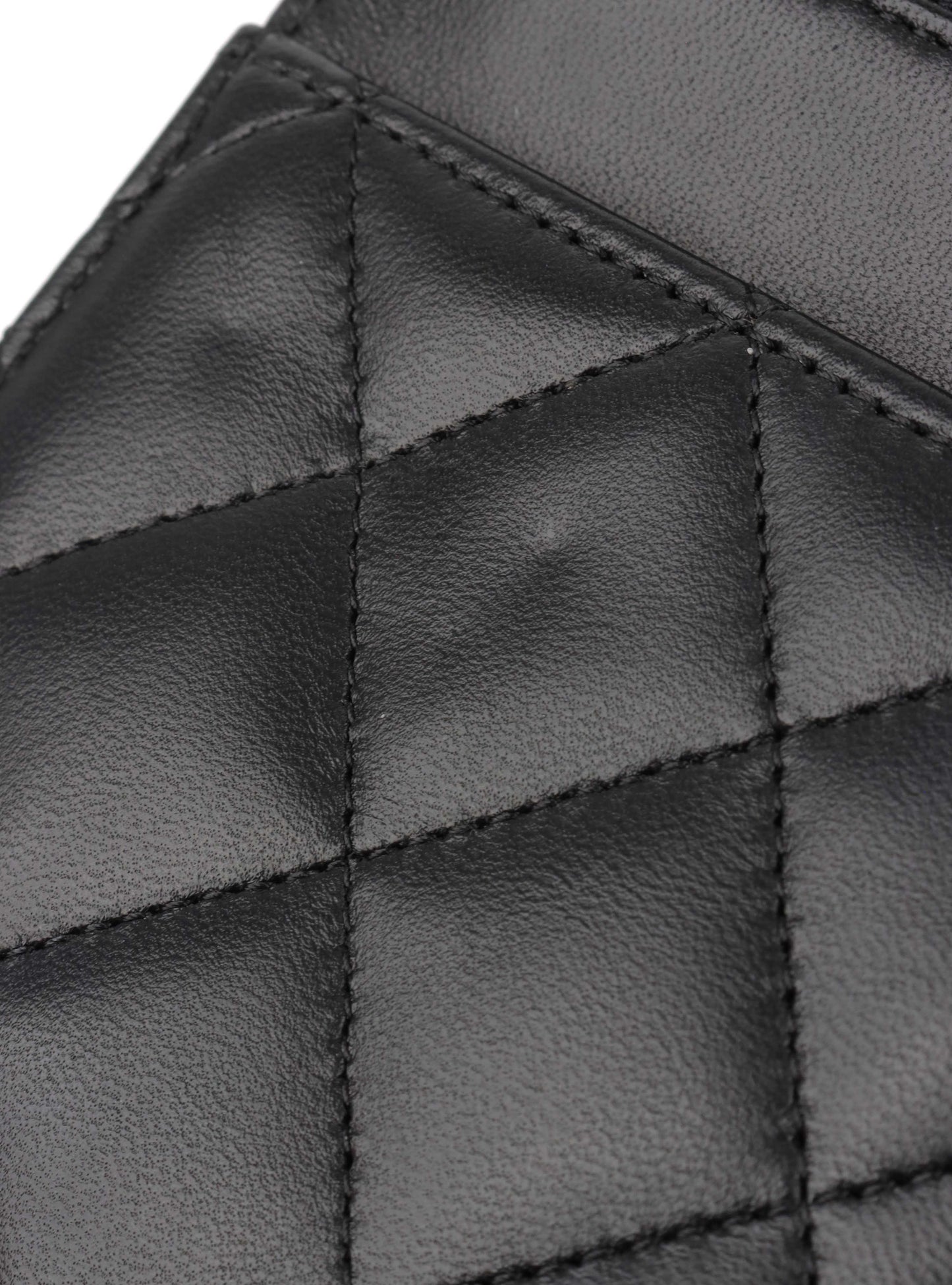 Chanel Black Lambskin Wallet on Chain SHW.