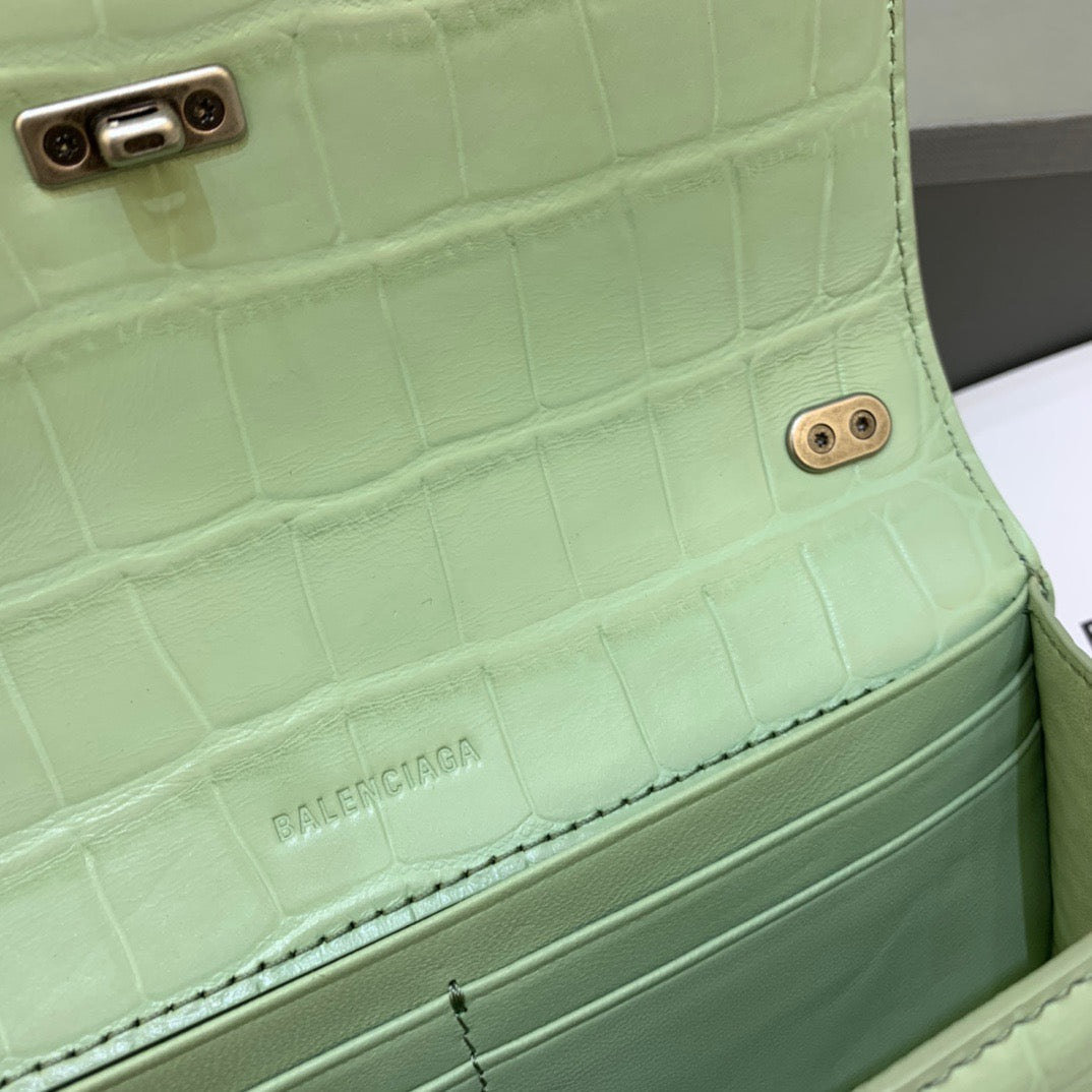 Top Quality Gossip Small On Chain Shoulder Bag Light Green, For Women,  Bags 7.4in/19cm