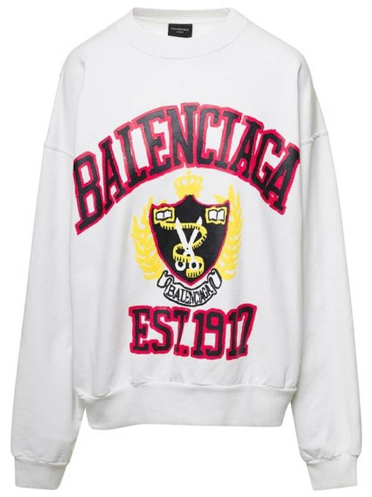 Luxury Balenciaga Trending 2025 Graphic Printing Sweatshirt White