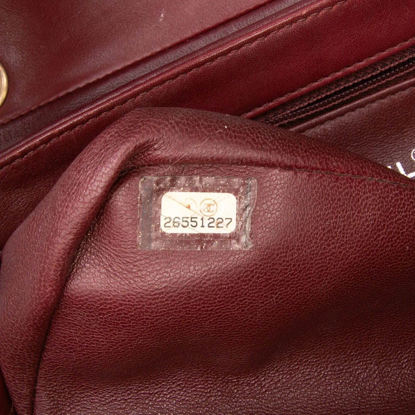 Red Chanel CC Stitched Calfskin Chain Flap Satchel