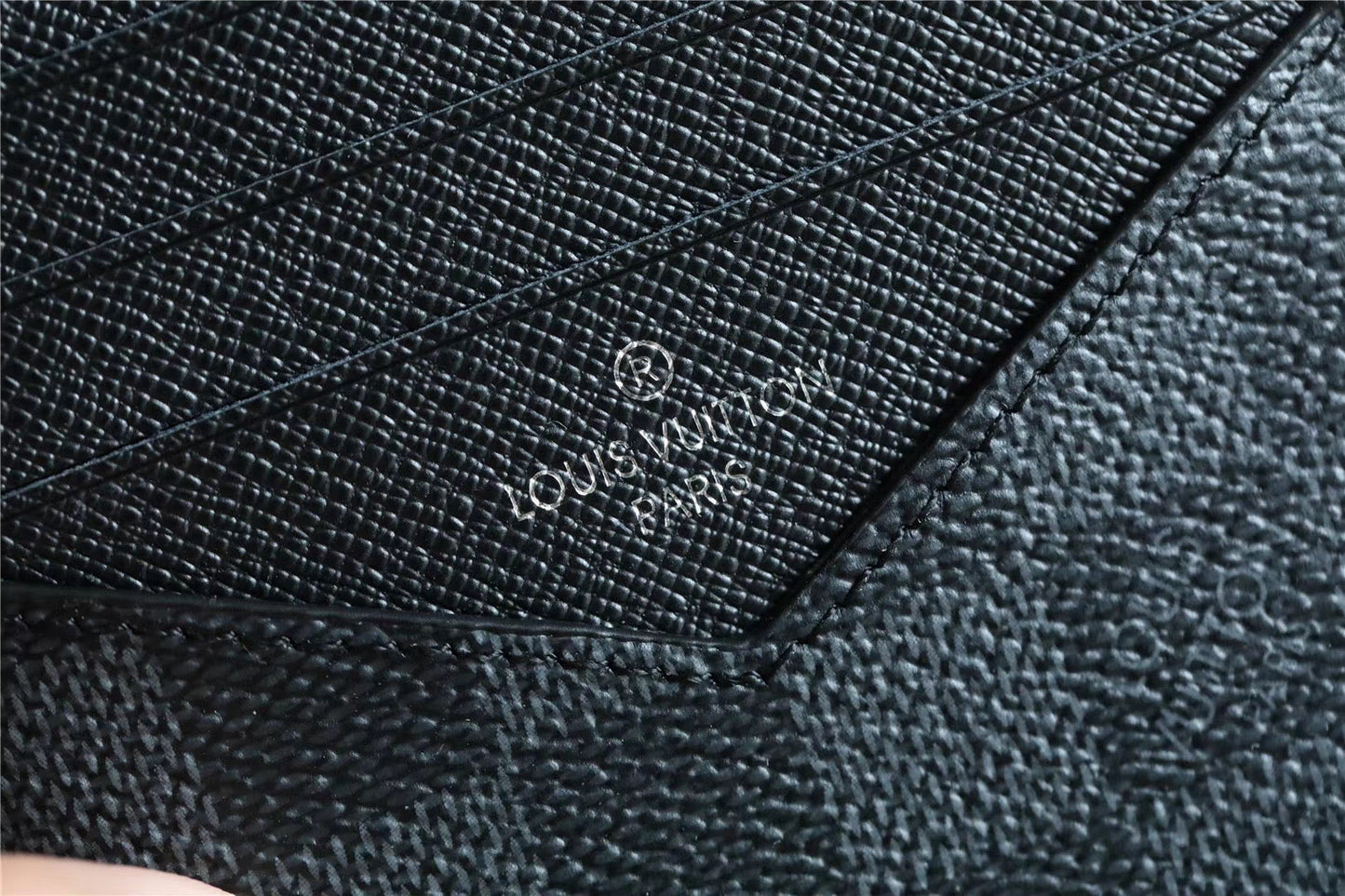 Top Quality ID Card Holder Damier Graphite Canvas Black For Men, Wallet 13cm Top Quality N60378