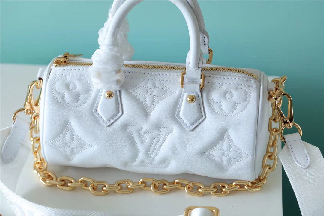 Top Quality Papillon BB Bag Classic Monogram For Women 20cm White Top Quality M59827