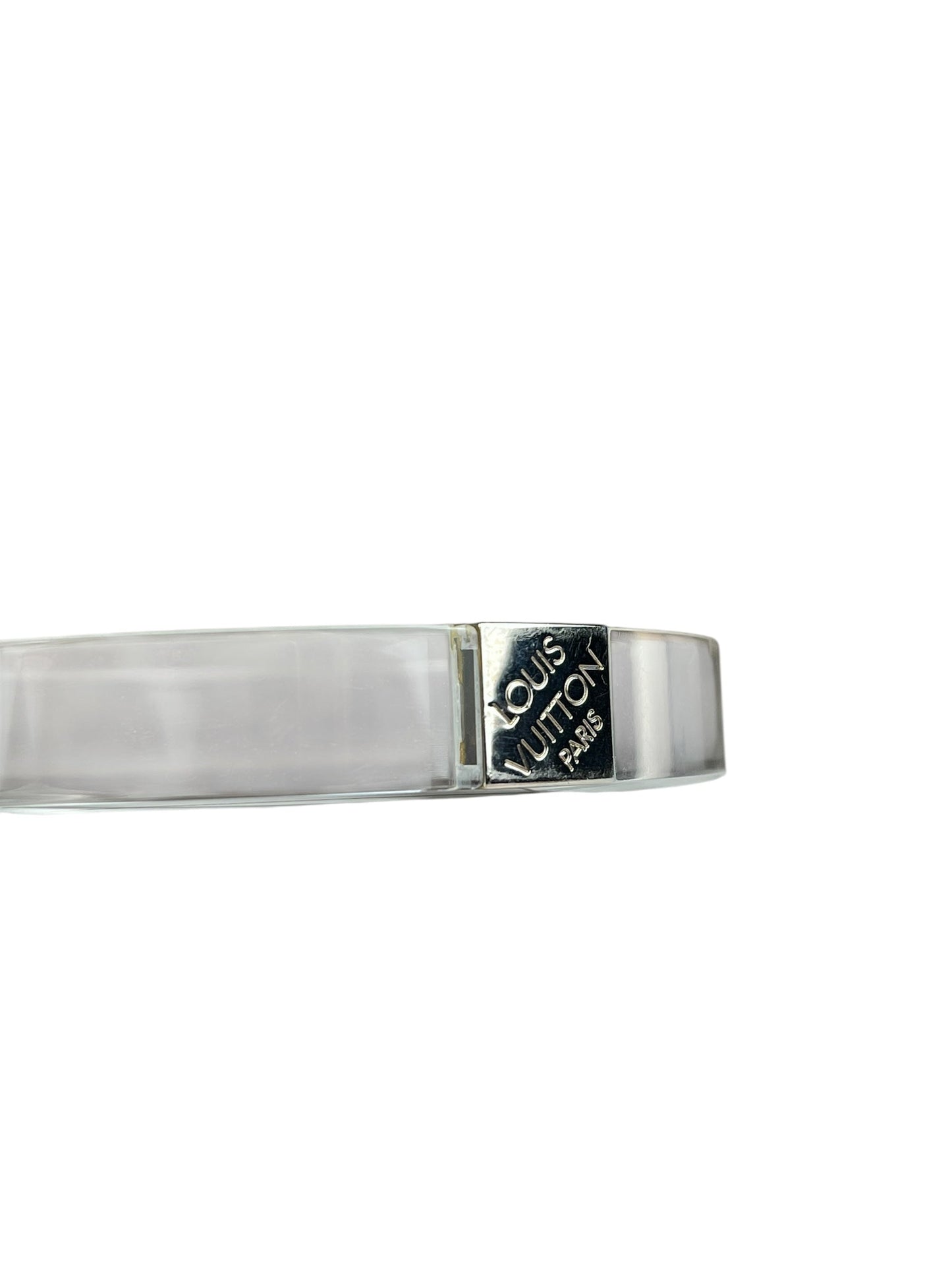 Louis Vuitton Transparent Night Clubber Cuff Bangle Bracelet