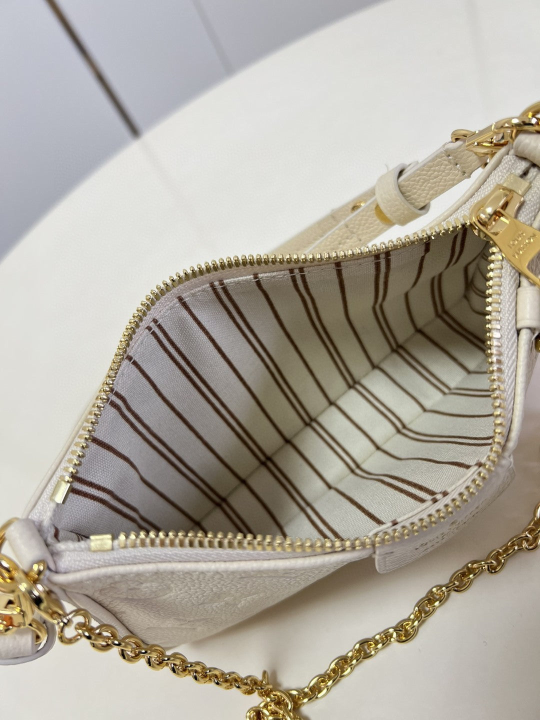 Top Quality Easy Pouch On Strap Monogram Empreinte Crème White For Spring, Womens Handbags, Shoulder Bags 7.5in/19cm Top Quality M81066