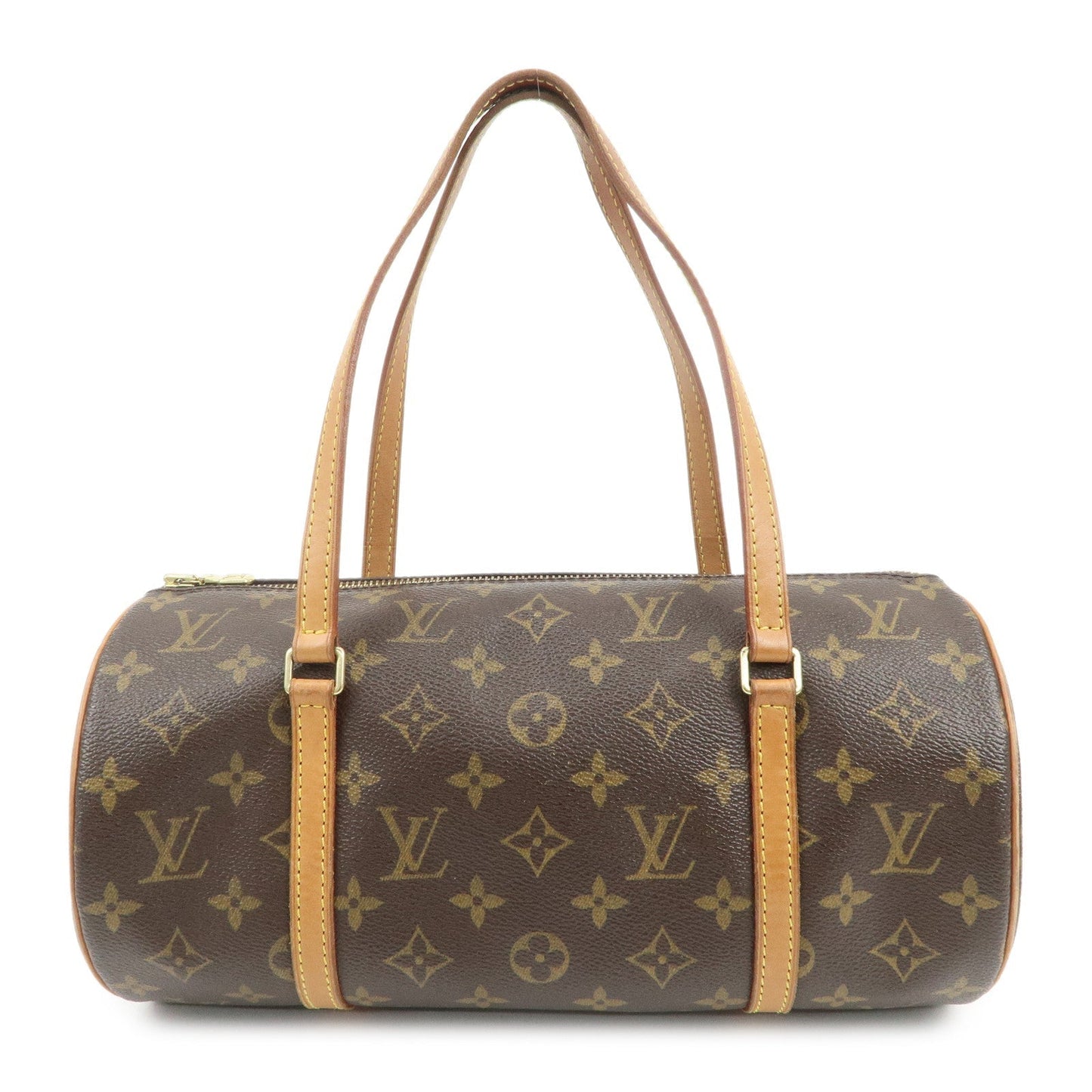 Louis Vuitton Monogram Papillon 30 Hand Bag Brown M51385