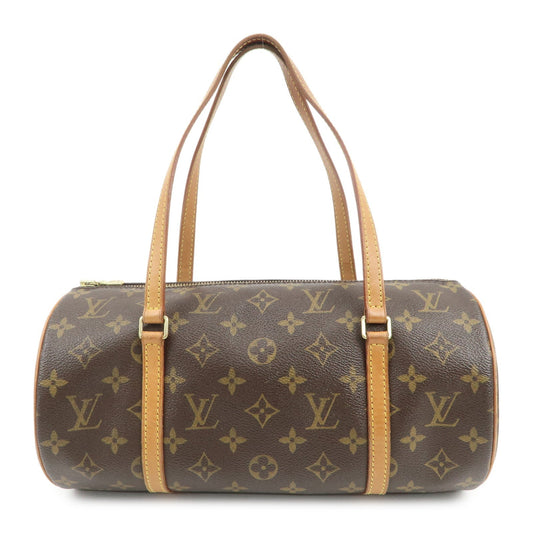 Louis Vuitton Monogram Papillon 30 Hand Bag Brown M51385