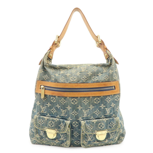 Louis Vuitton Monogram Denim Baggy GM Shoulder Bag Blue M95048