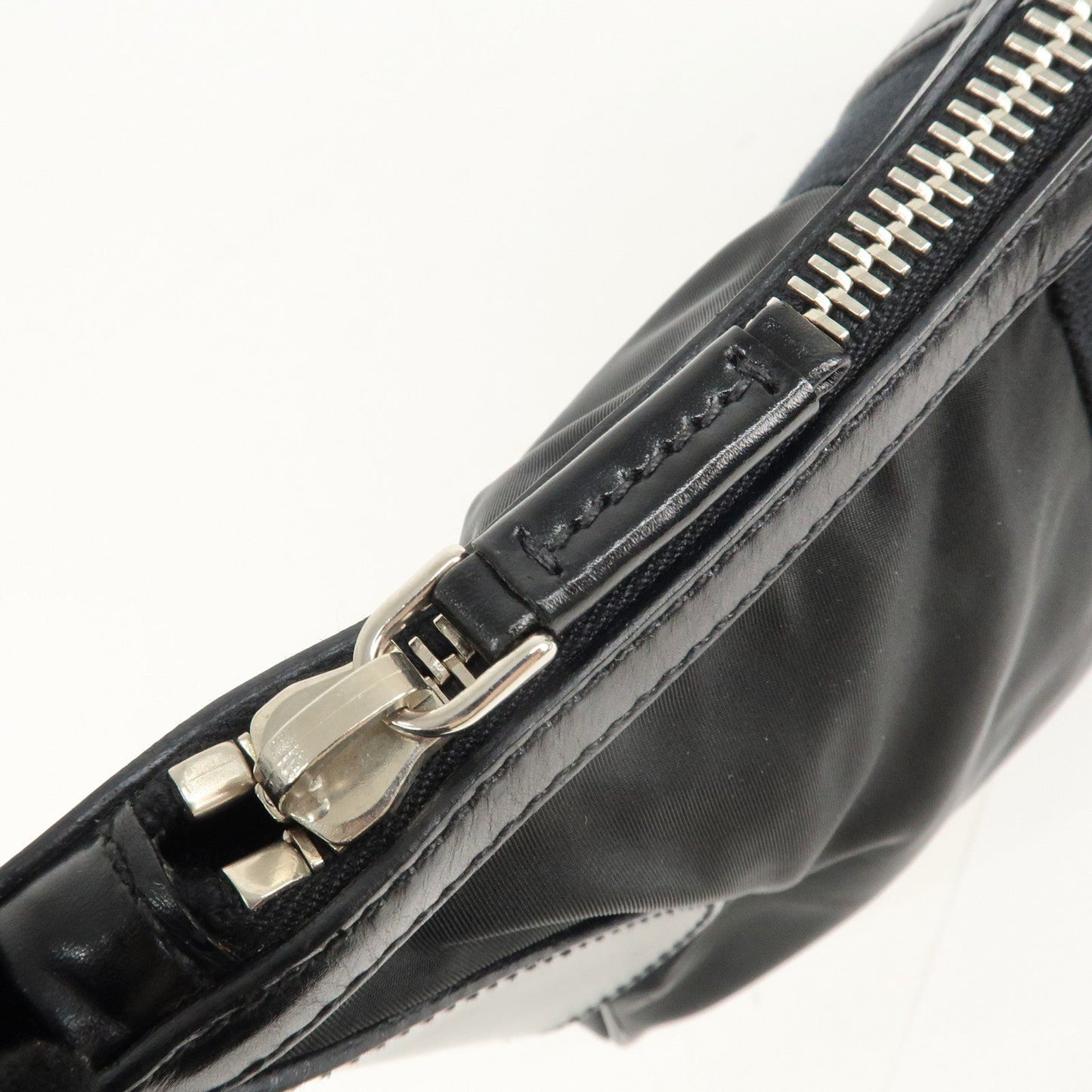 PRADA Nylon Leather Shoulder Bag Black BR2604  d