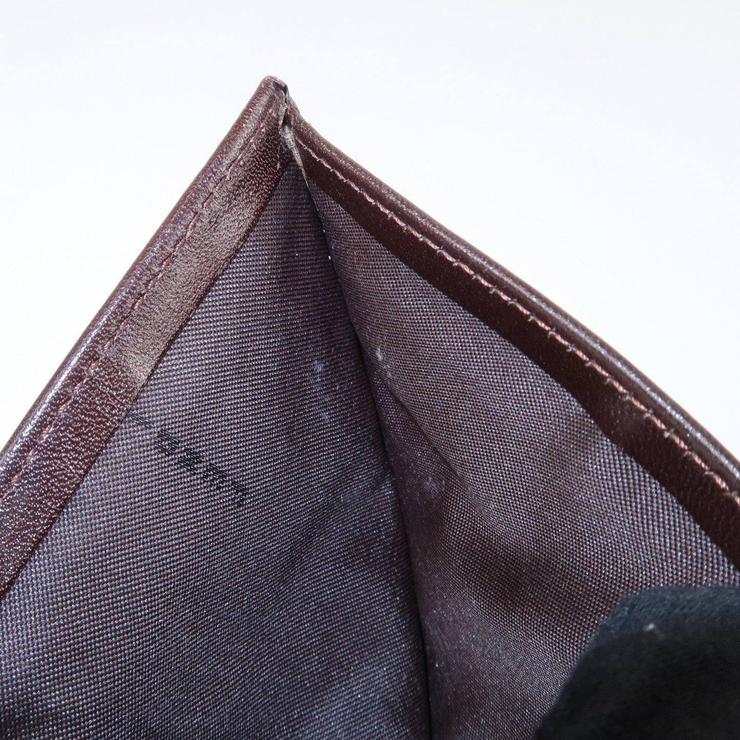 FENDI Zucca Canvas Leather Bifold Wallet Brown Black 31011  d