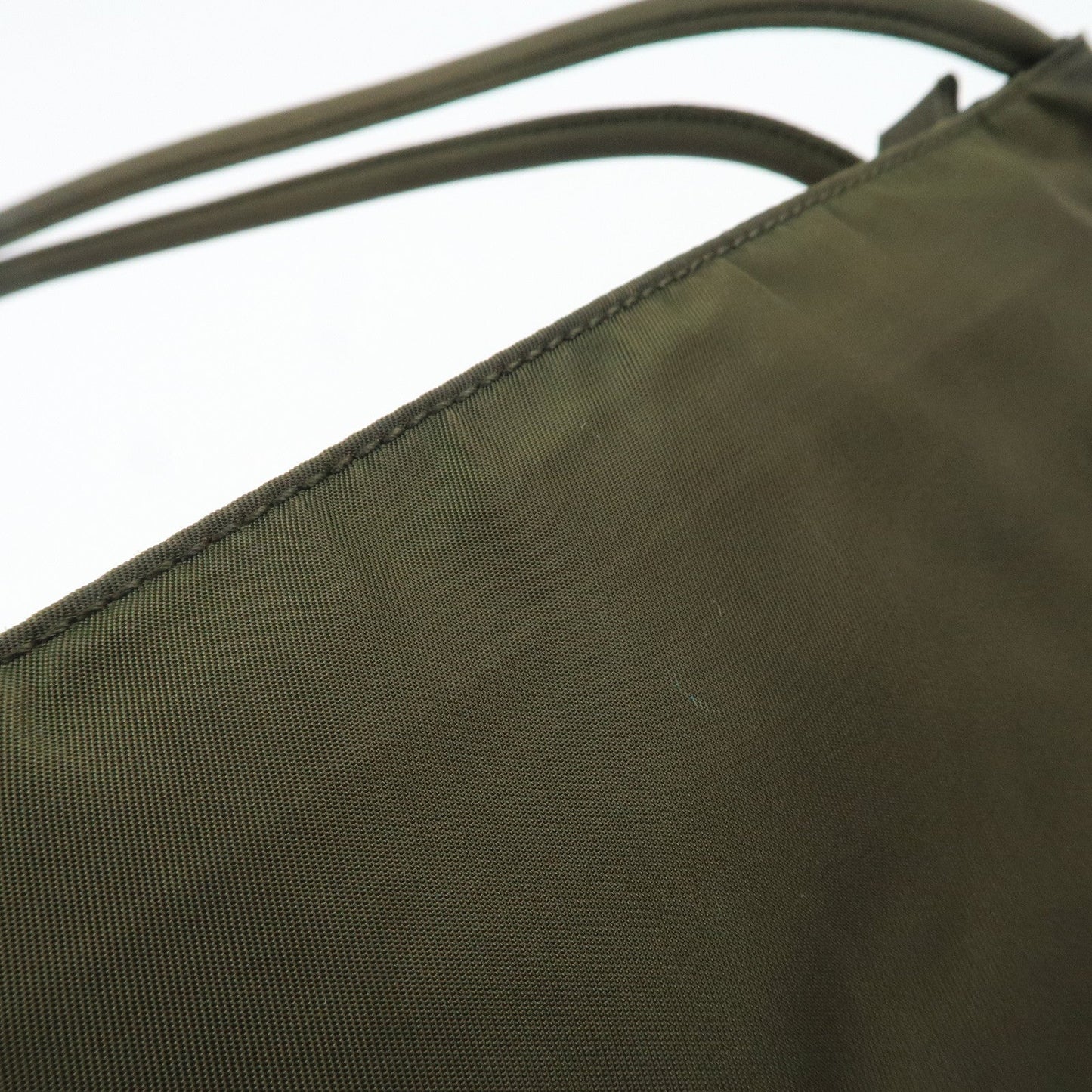 PRADA Nylon Tote Bag Shoulder Bag Khaki K3093  d