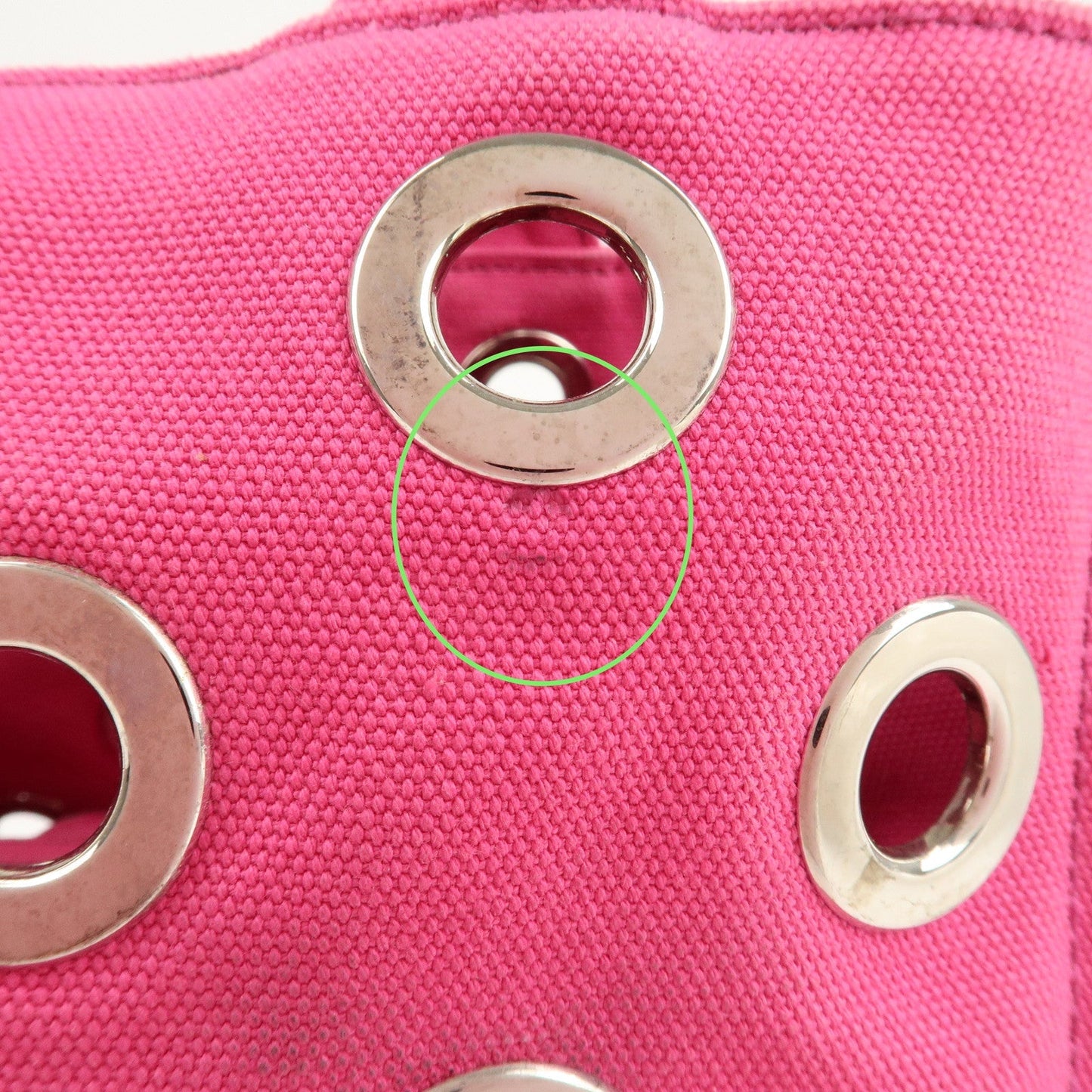 PRADA Canapa Mini Canvas 2Way Bag Hand Bag Pink 1BG439  d
