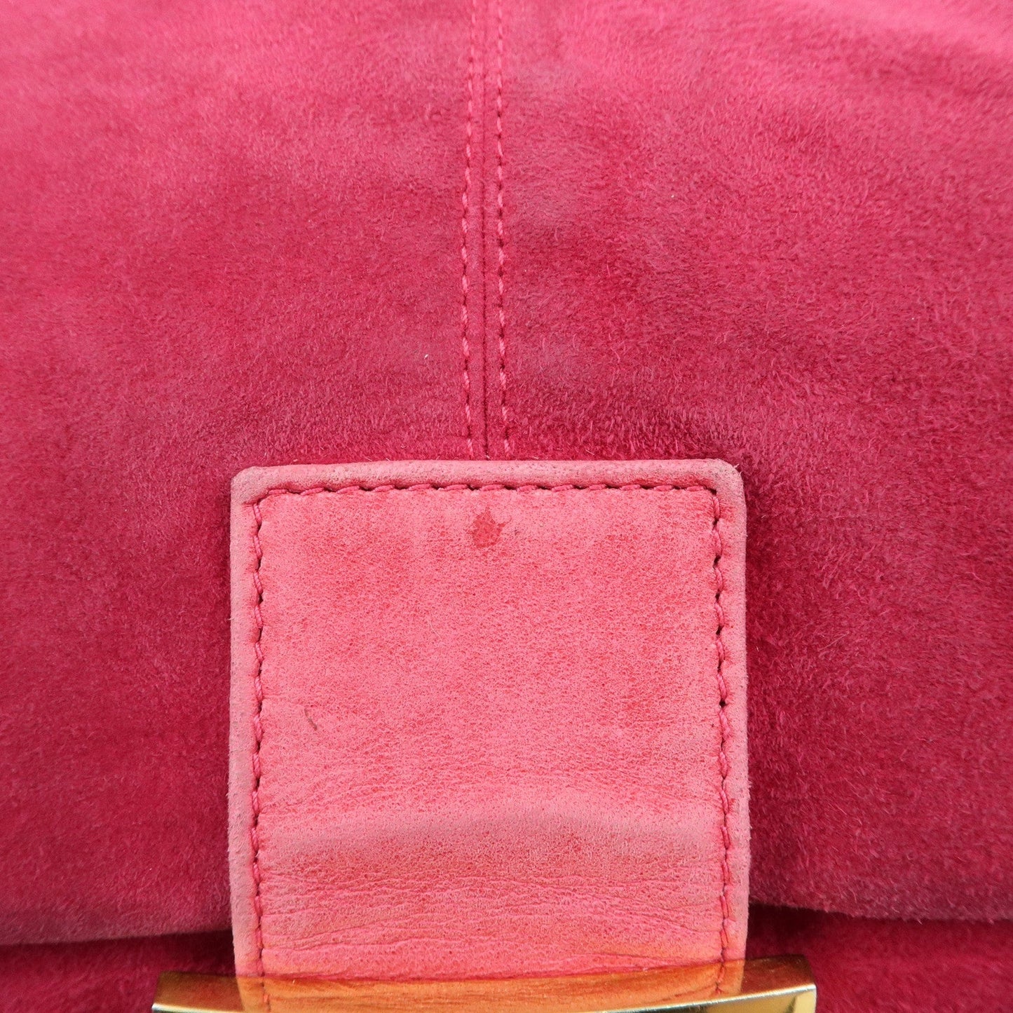 FENDI Mamma Baguette Suede Leather Shoulder Bag 26325  d