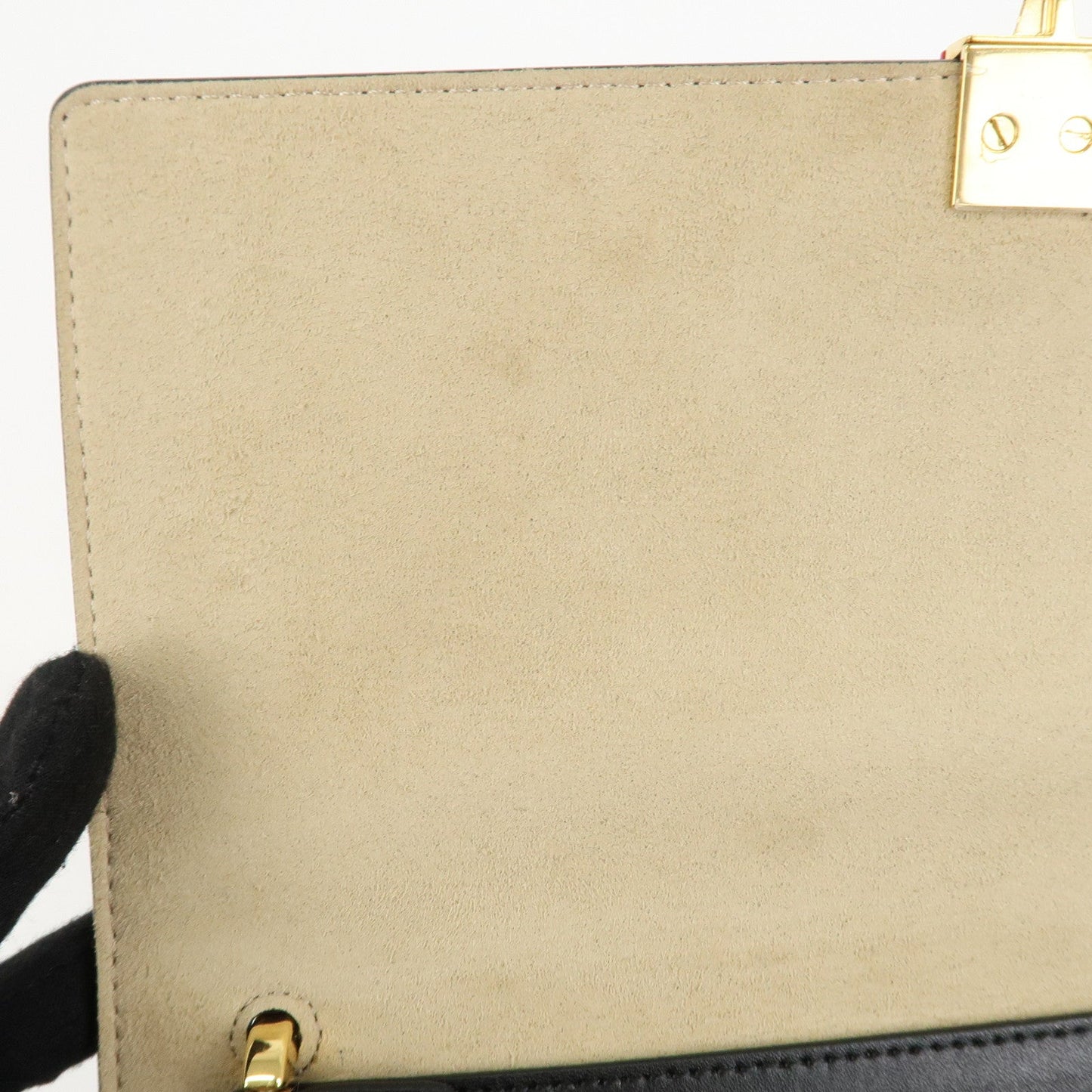 FENDI Zucca KAN I Leather 2Way Bag Hand Bag Brown Black 8BT283  d
