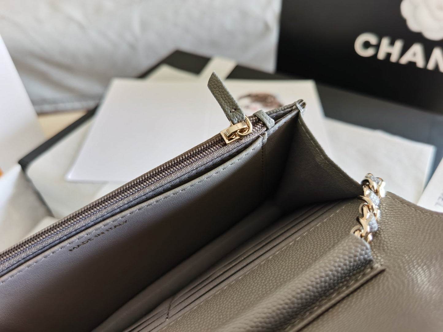 CHLMini Flap Bag Grey For Women 7in/18.5cm
