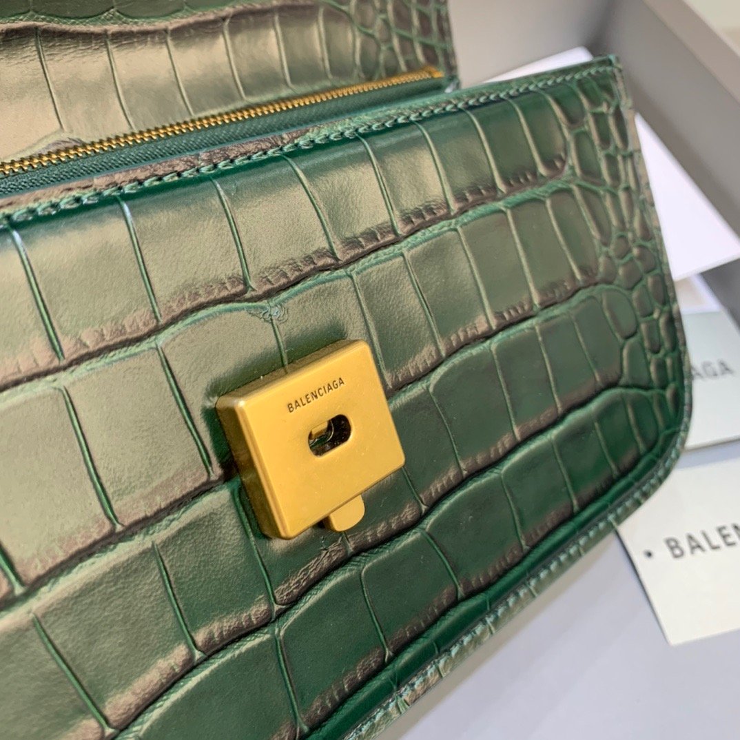 Top Quality Gossip Small Shoulder Bag Dark Green, For Women,  Bags 9.1in/23cm