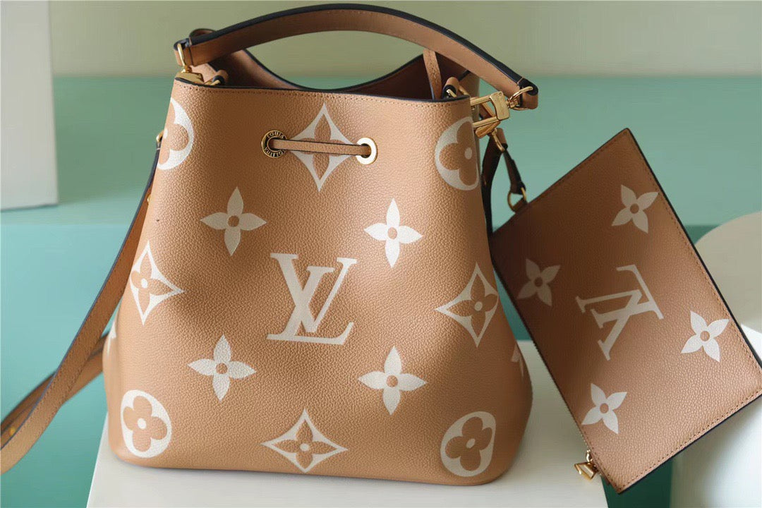 Top Quality NeoNoe MM Monogram Empreinte Arizona Beige / Cream For Women, Womens Handbags 10.2in/26cm Top Quality M45808