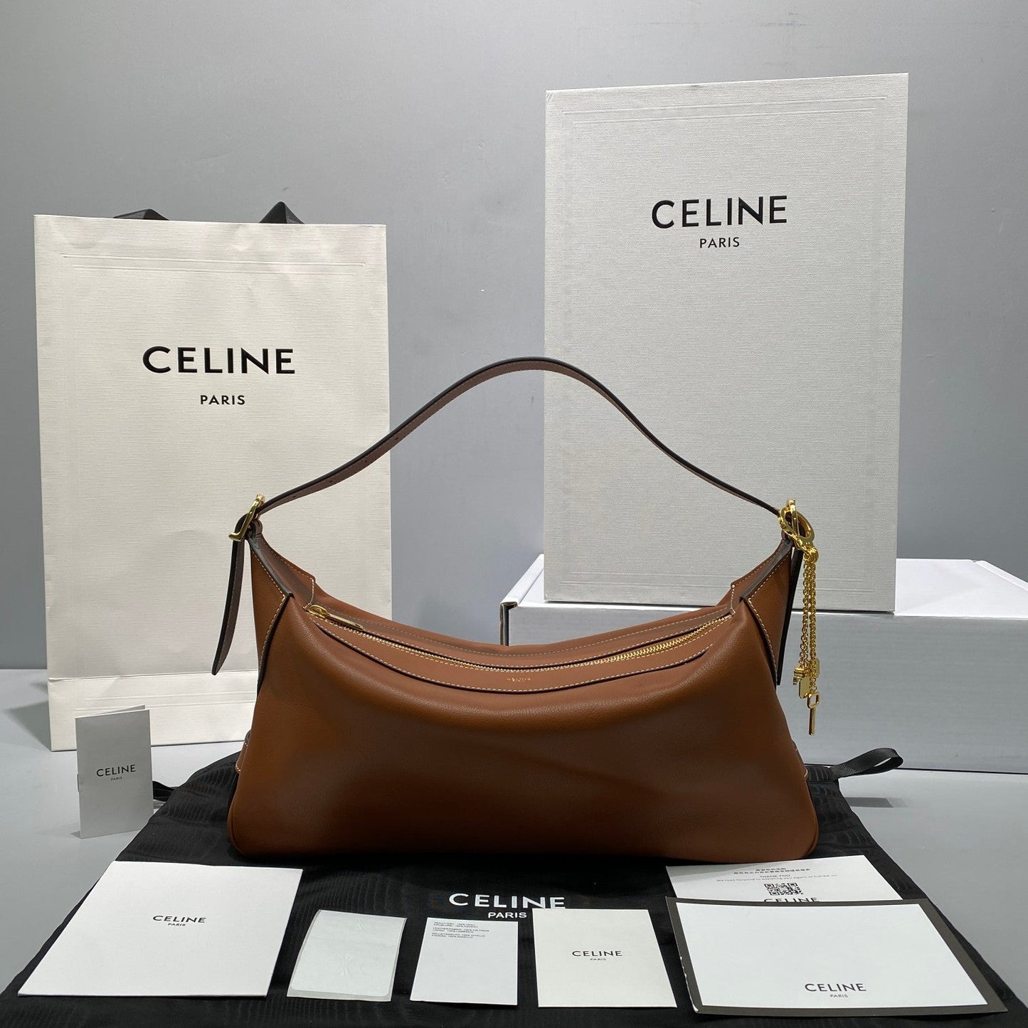 Top Quality MeTop Qualityum Romy In Supple Brown For Women 13in/34cm 197443DPJ.04LU