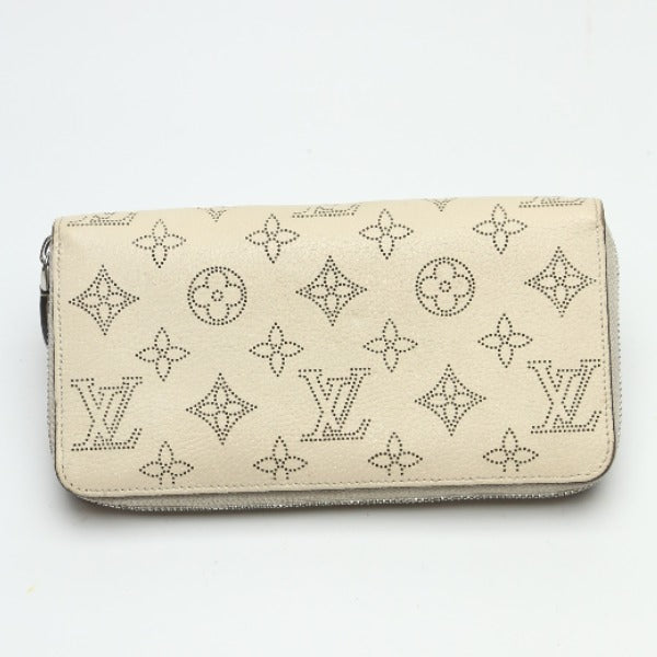 LOUIS VUITTON Long Wallet Purse ‚l61868 Monogram Mahina Magnolia Zip Around Monogram Mahina Zippy wallet Women