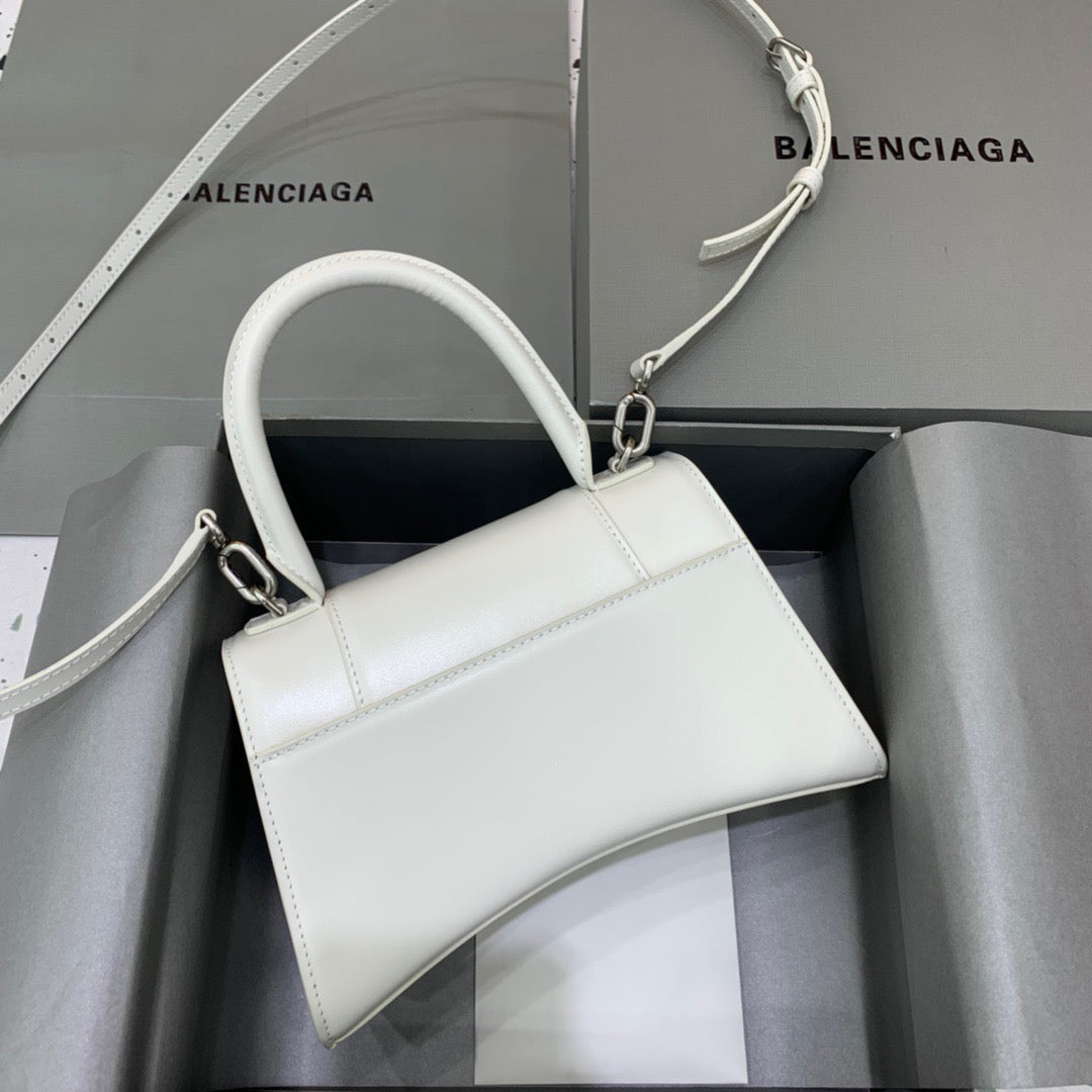 Top Quality Hourglass Small Handbag In White, For Women,  Bags 9in/23cm 5928331QJ4Y9028