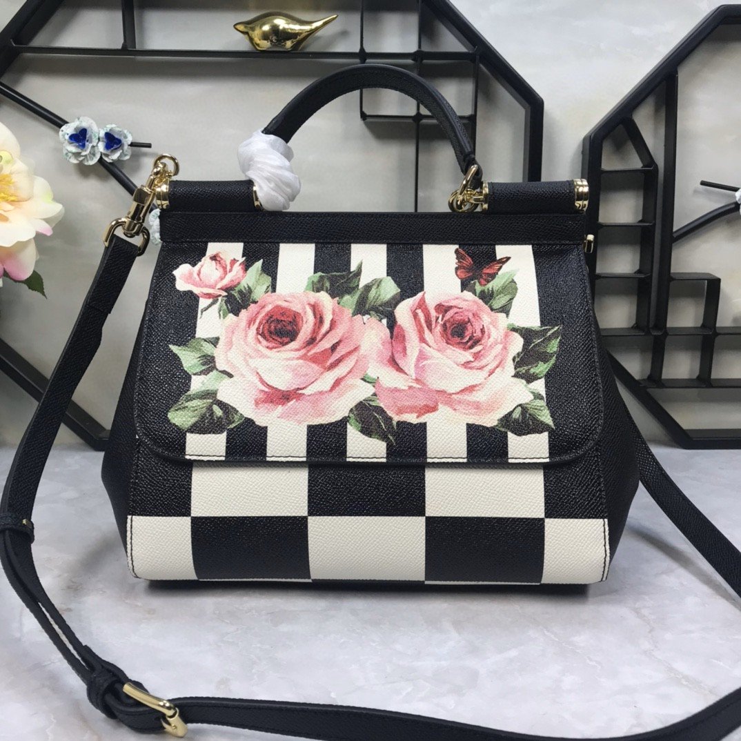 Top Quality Medium Sicily Handbag Inoriginal Spring Texture Muticolour For Women 10.2in/26cm Top Quality