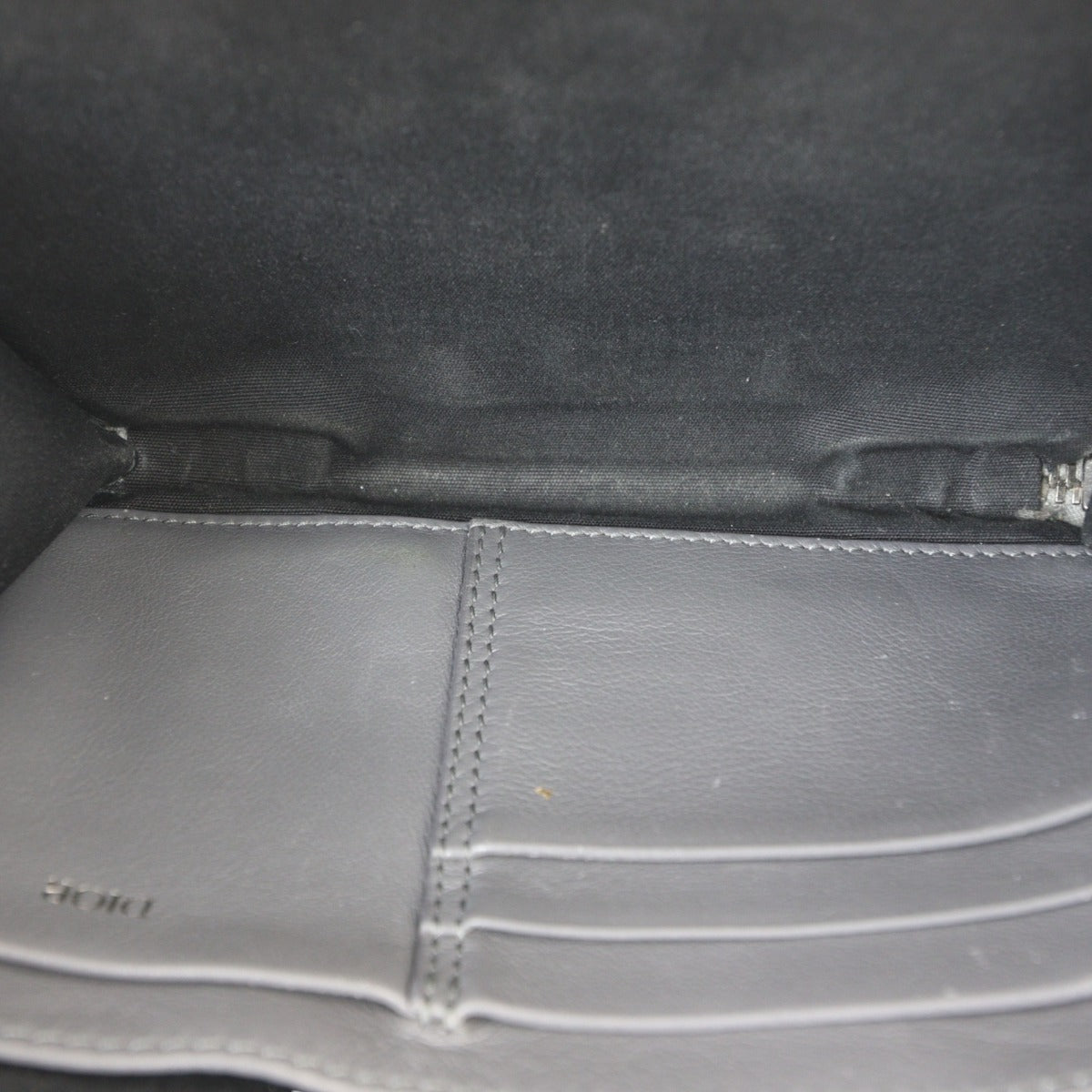 Dior Double Zip Pouch with Strap Oblique
