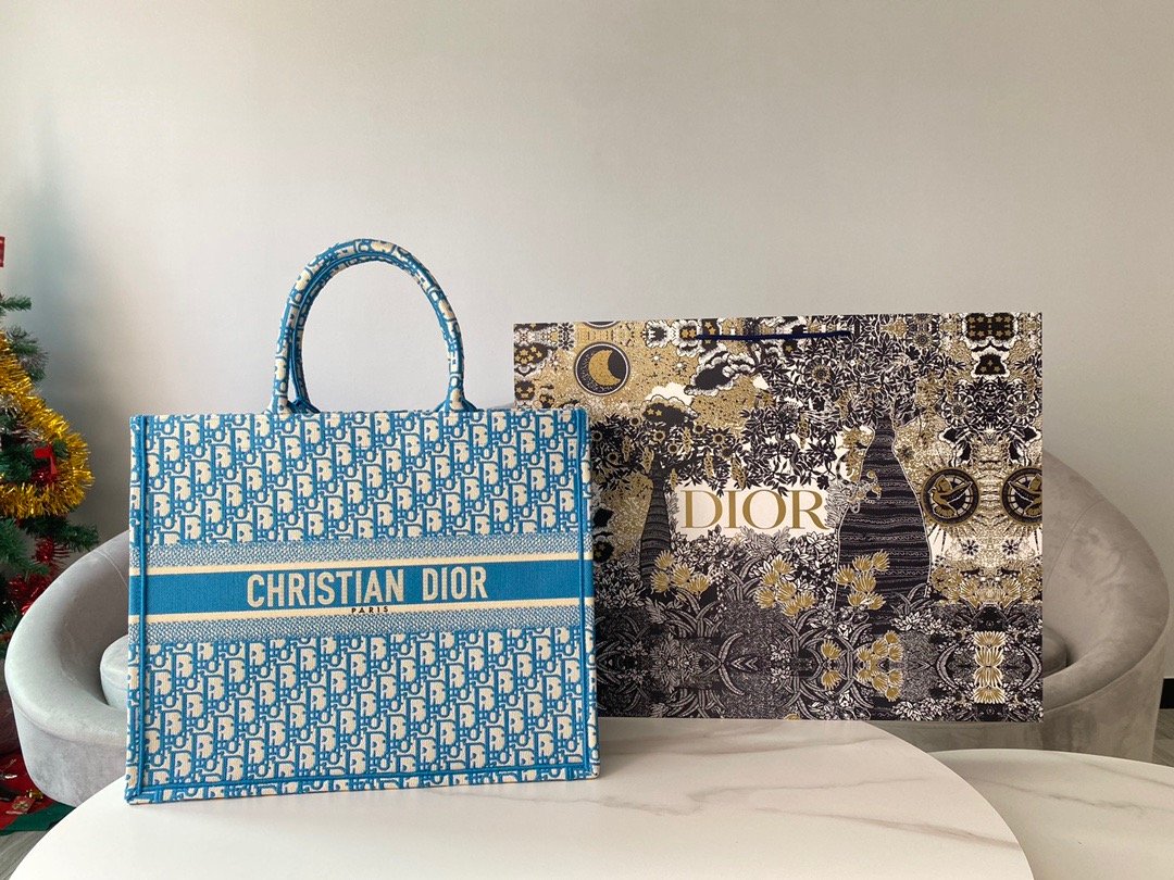 Top Quality Large Book Tote Blue, For Women, Womens Handbags 16.5in/42cm CD