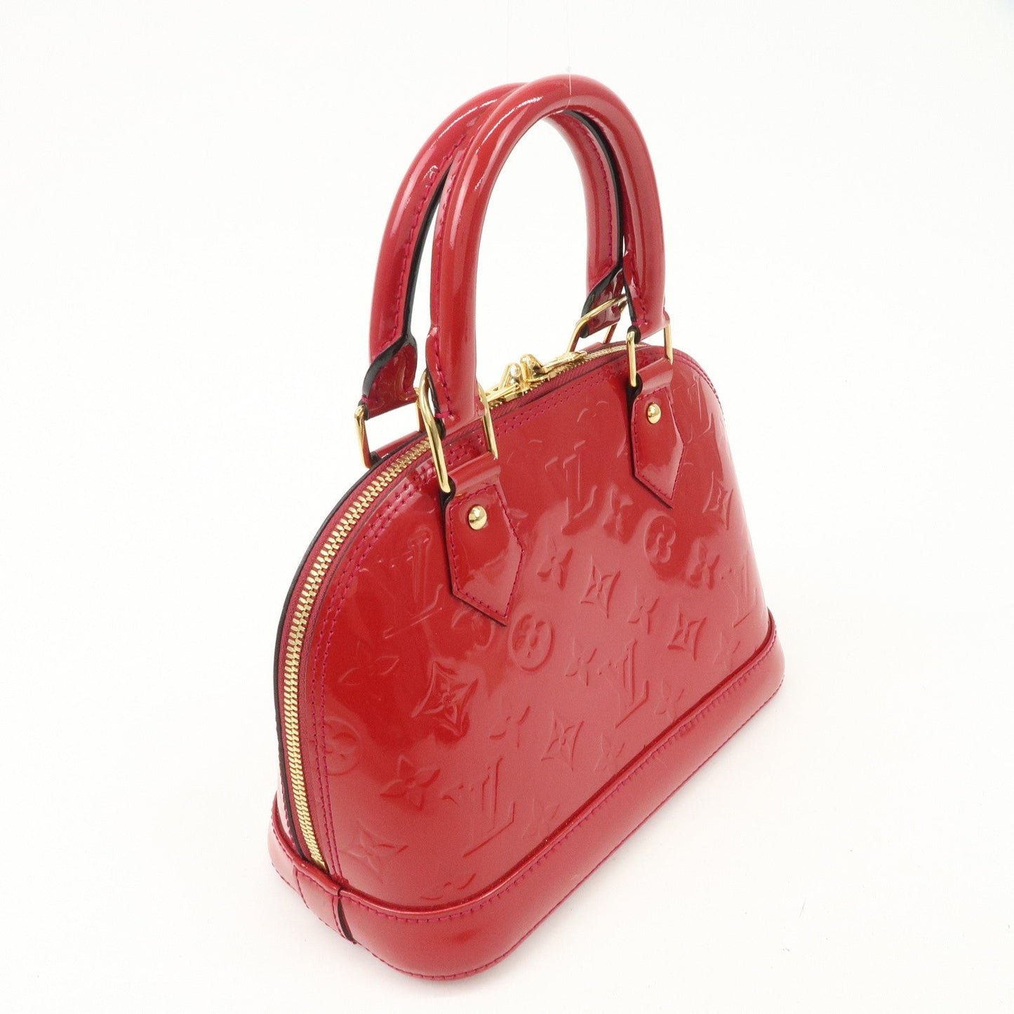 Louis Vuitton Monogram Vernis Leather Alma BB 2Way Shoulder Bag  d