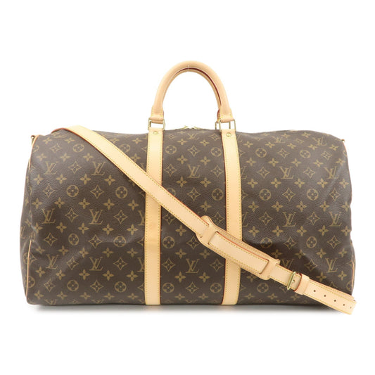 Louis Vuitton Monogram Keep All Bandouliere 55 Boston Bag M41414  d
