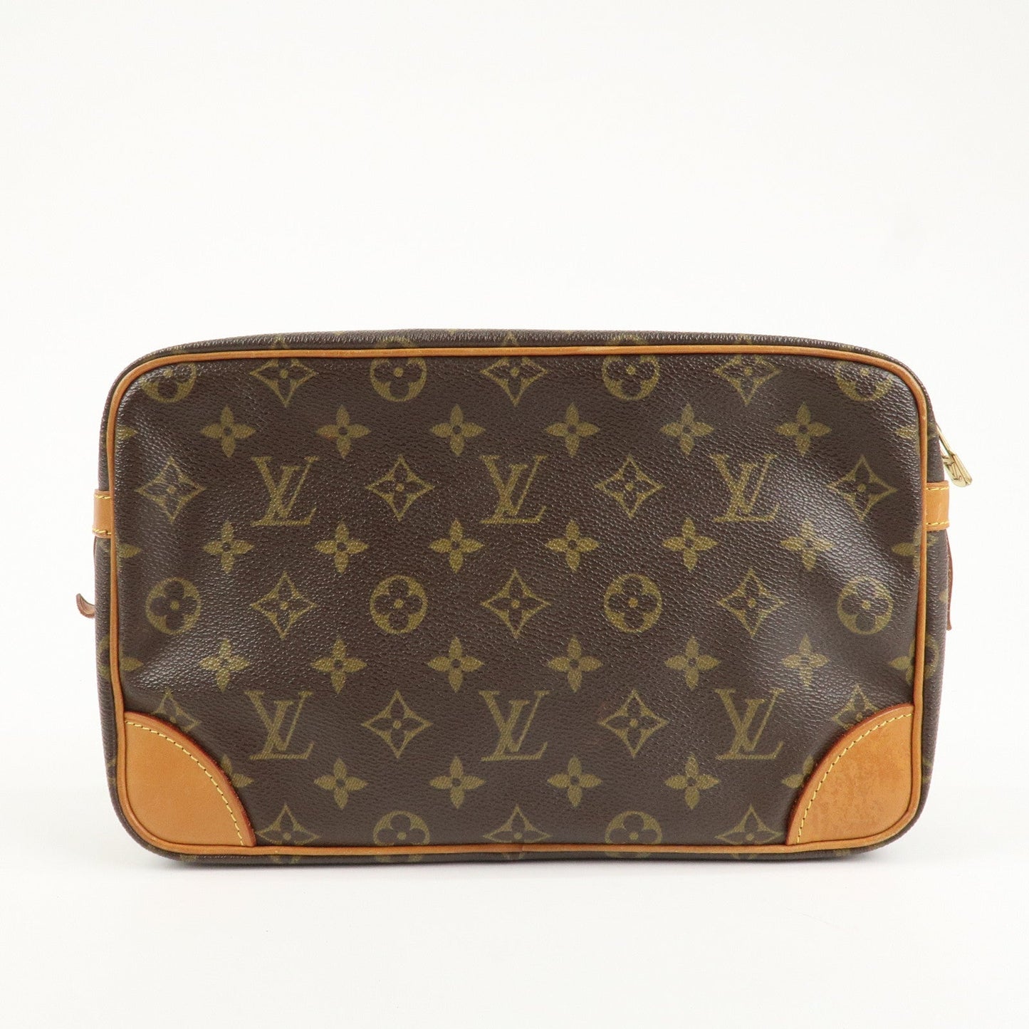 Louis Vuitton Monogram Compiegne 28 Pouch Clutch Bag Brown M51845  d
