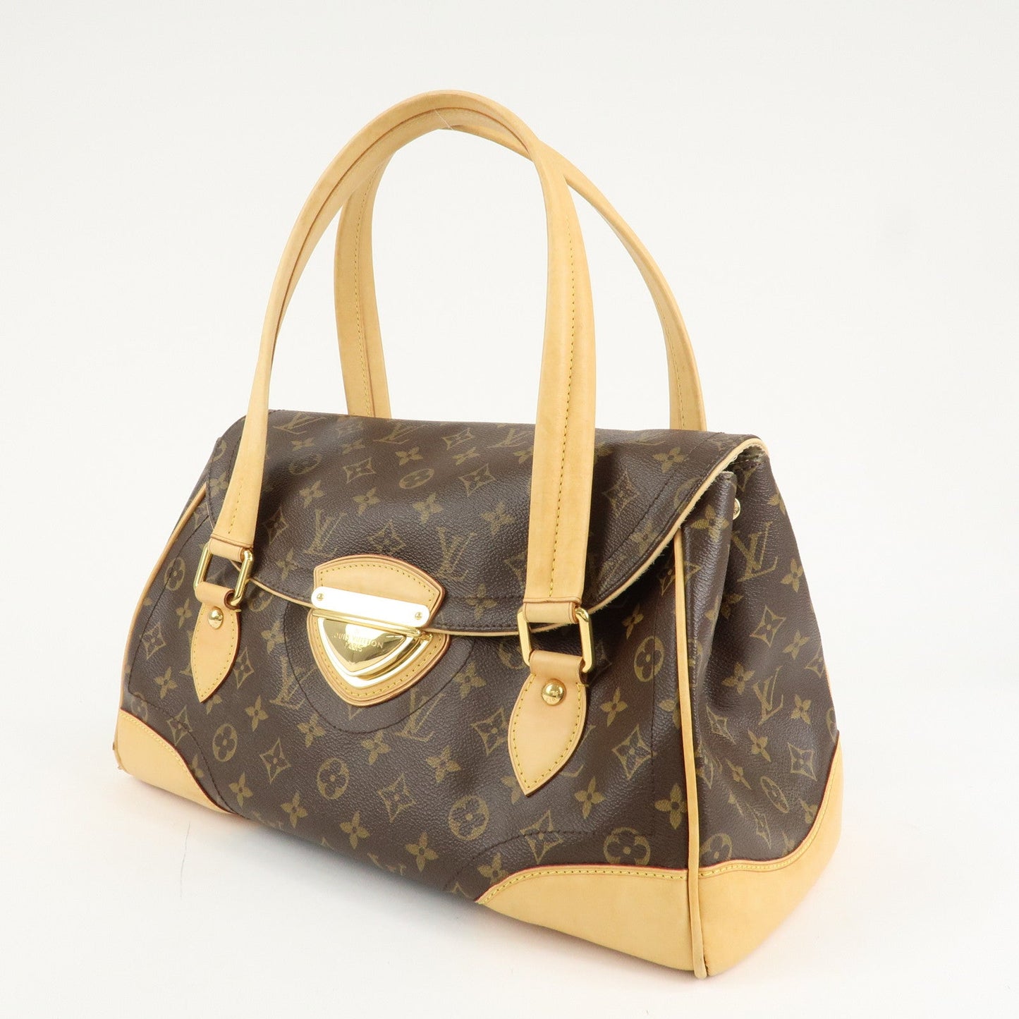 Louis Vuitton Monogram Beverly GM Hand Bag Brown M40120  d