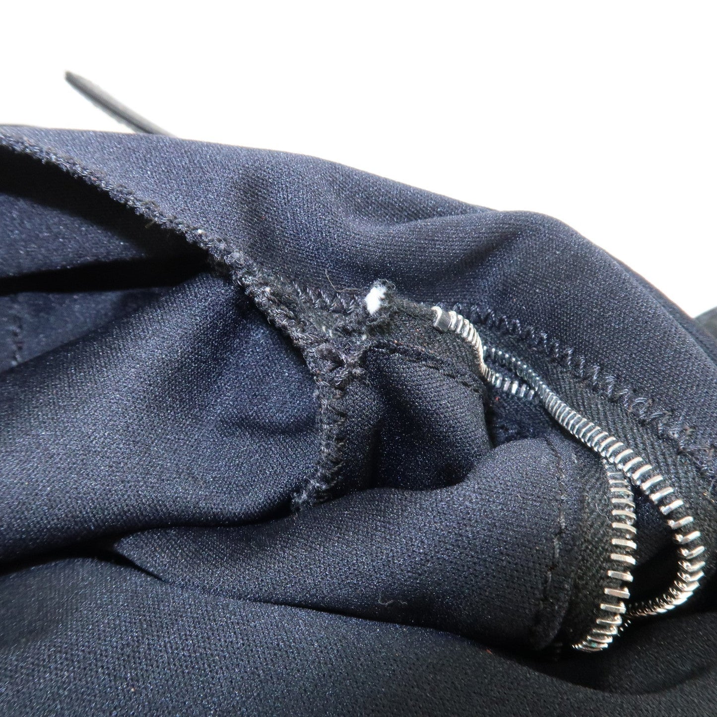 FENDI Cotton Leather Shoulder Bag Black 26686  d