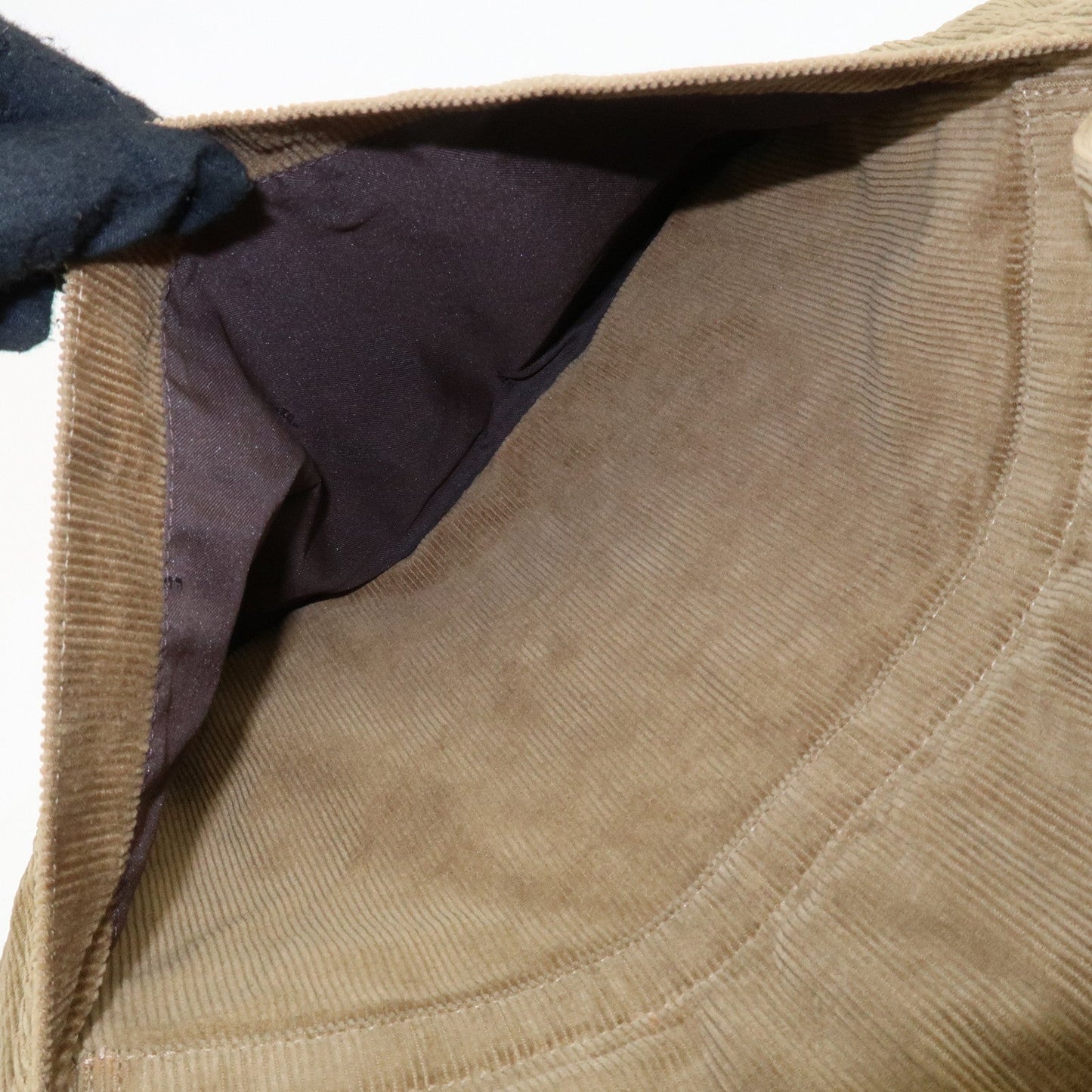 FENDI Corduroy Shoulder Bag Hand Bag Brown  d