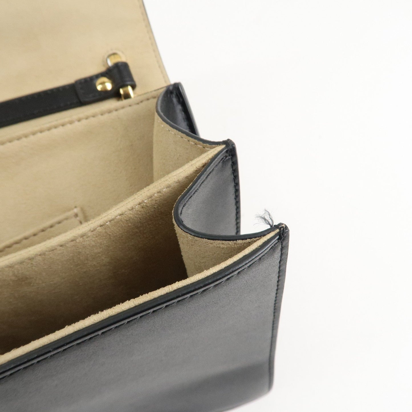 FENDI Zucca KAN I Leather 2Way Bag Hand Bag Brown Black 8BT283  d