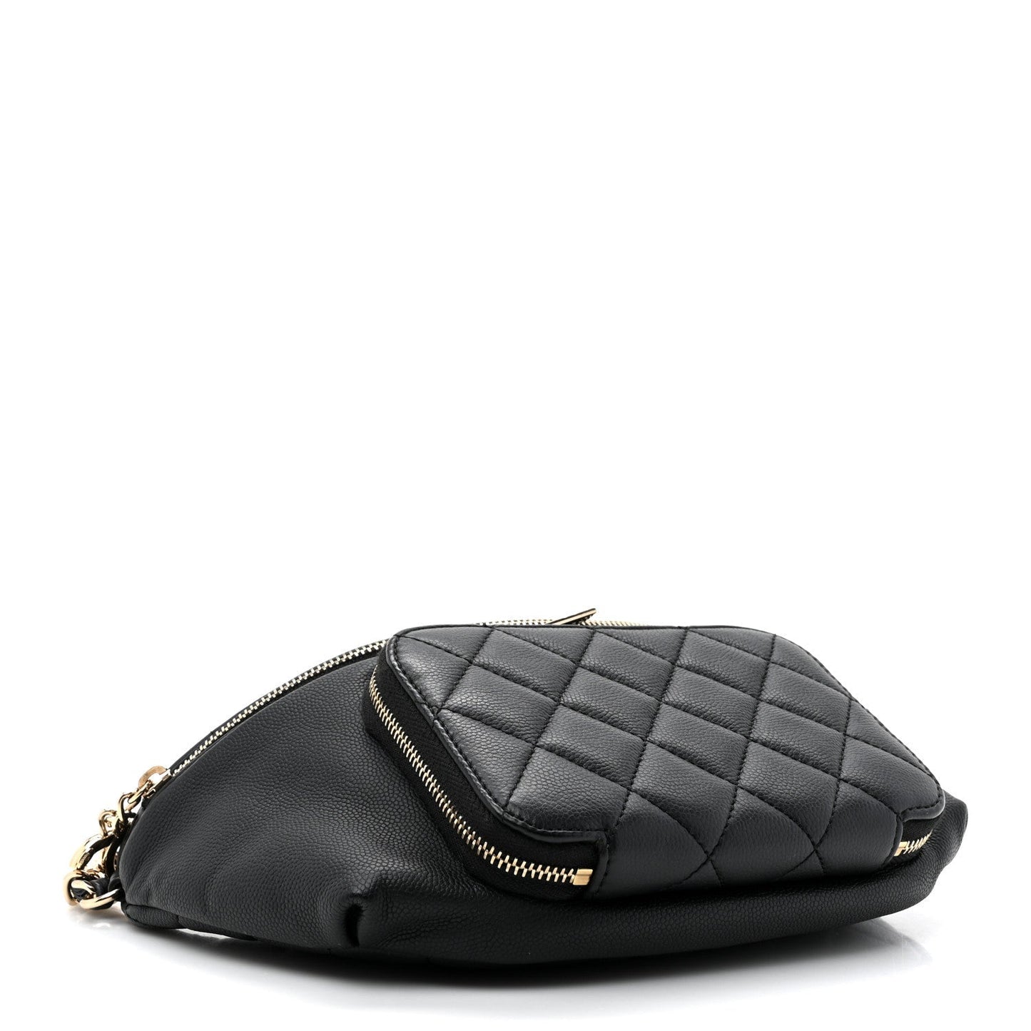 Chanel Caviar Quilted Business Affinity Waist Belt Bag Black