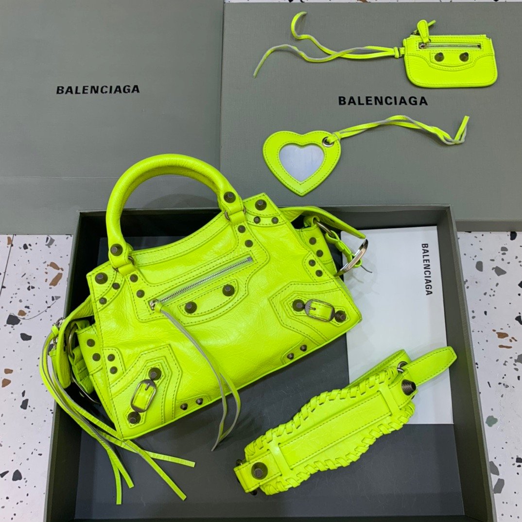 Top Quality Neo Cagole XS Handbag In Light Green, For Women,  Bags 10.2in/26cm