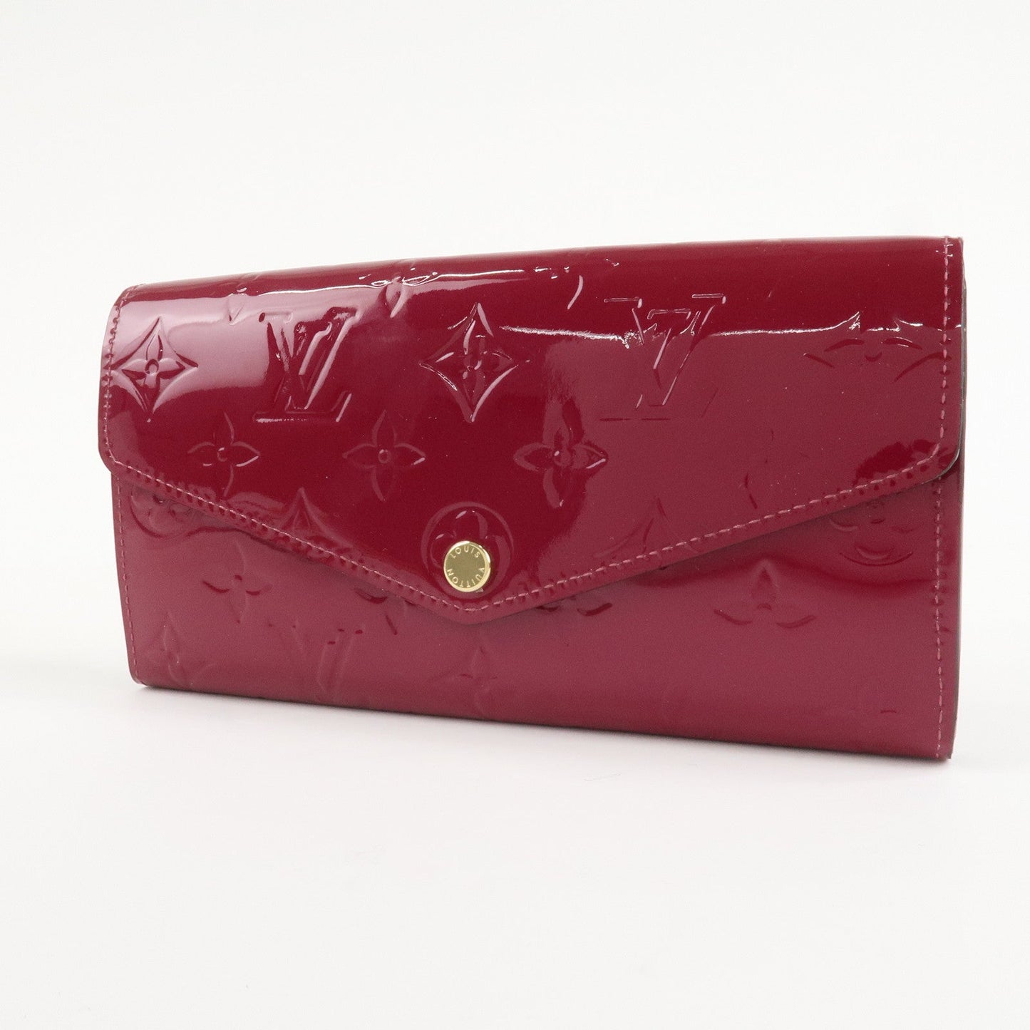 Louis Vuitton Monogram Vernis Portefeuille Sarah Long Wallet M90154  d