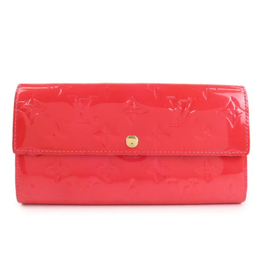 Louis Vuitton Monogram Vernis Portefeuille Sarah Long Wallet M93633  d