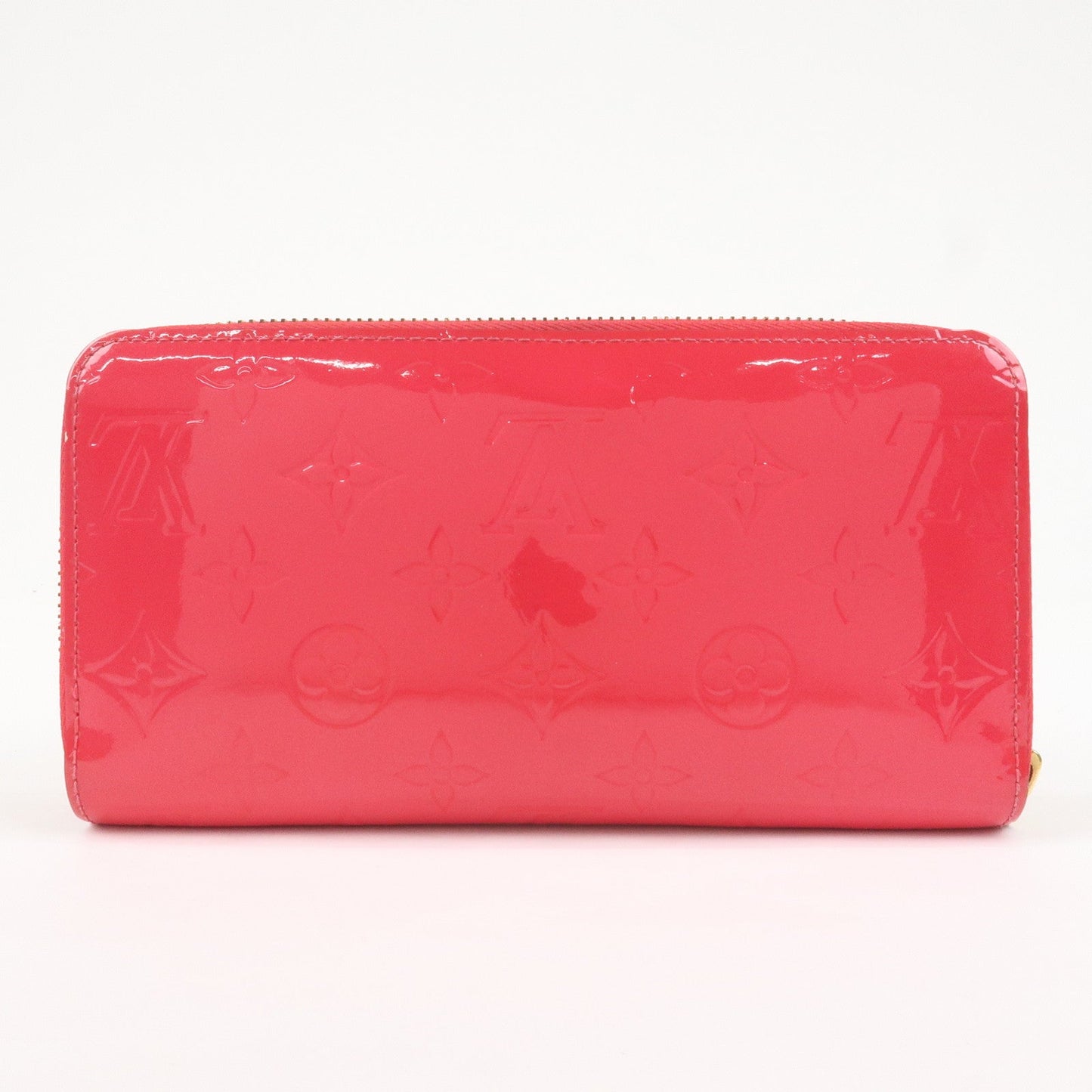 Louis Vuitton Monogram Vernis Zippy Wallet Rouge Grenadine M91732